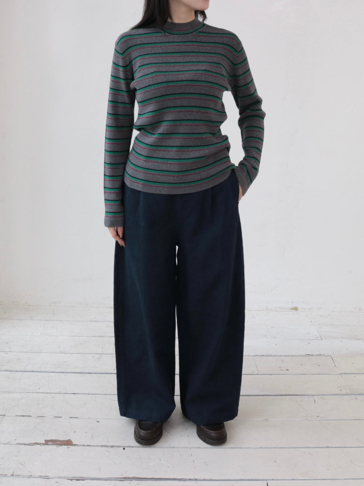 YARRA リネンコットンストレートパンツ YR-1645-235
