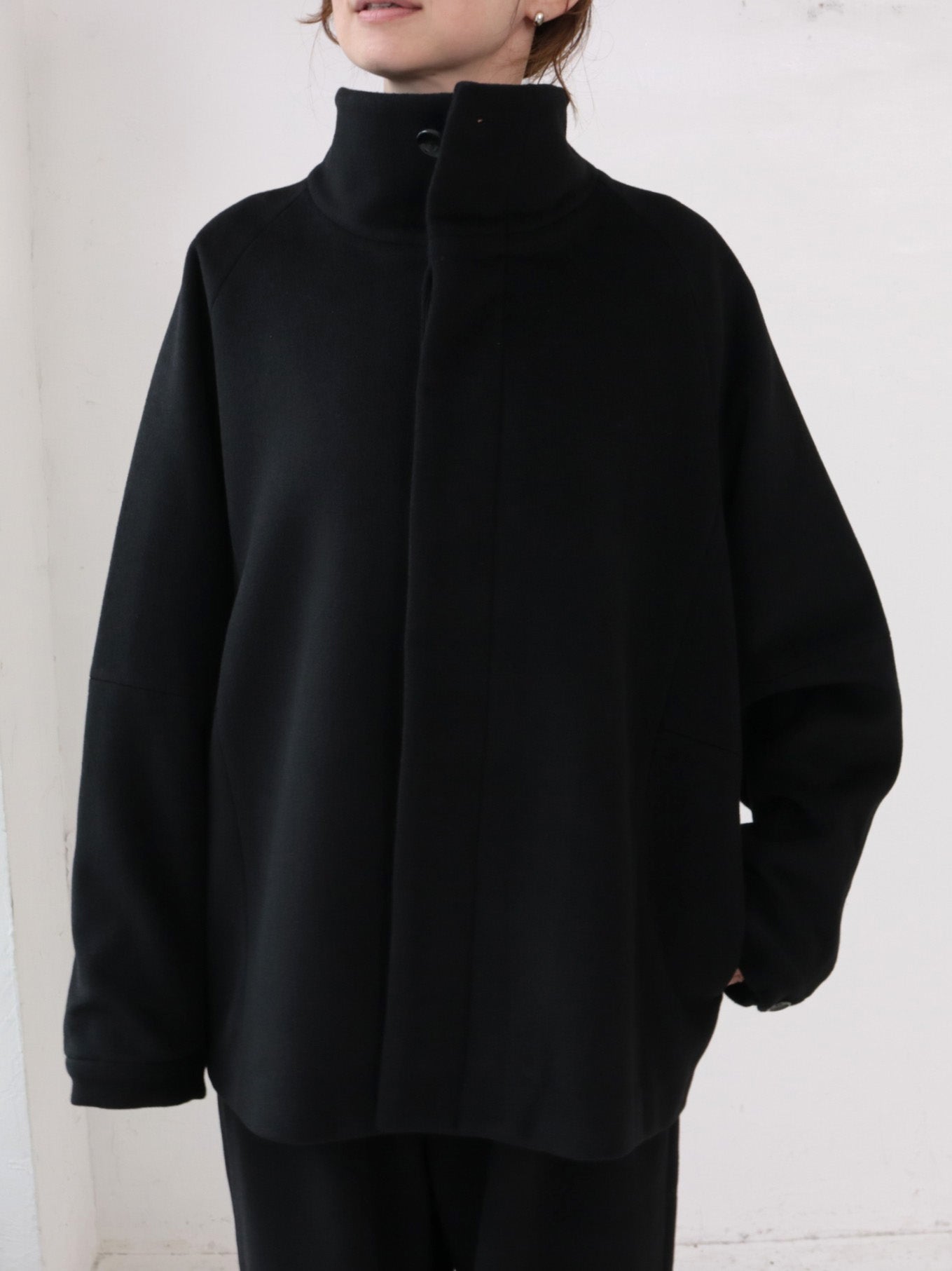 YARRA NEU カシミヤ混ウールスタンドジャケット NU-5557-428