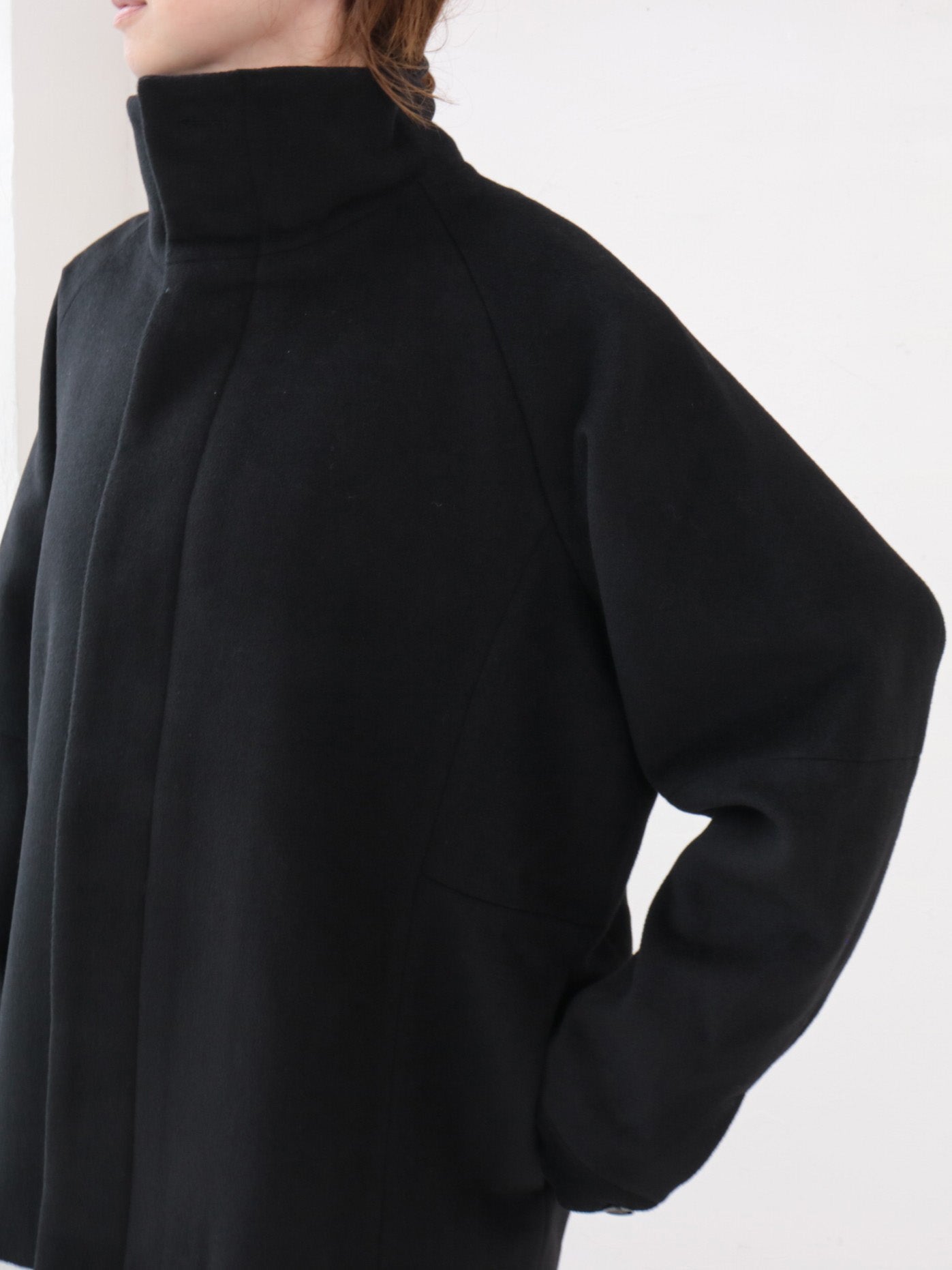 YARRA NEU カシミヤ混ウールスタンドジャケット NU-5557-428