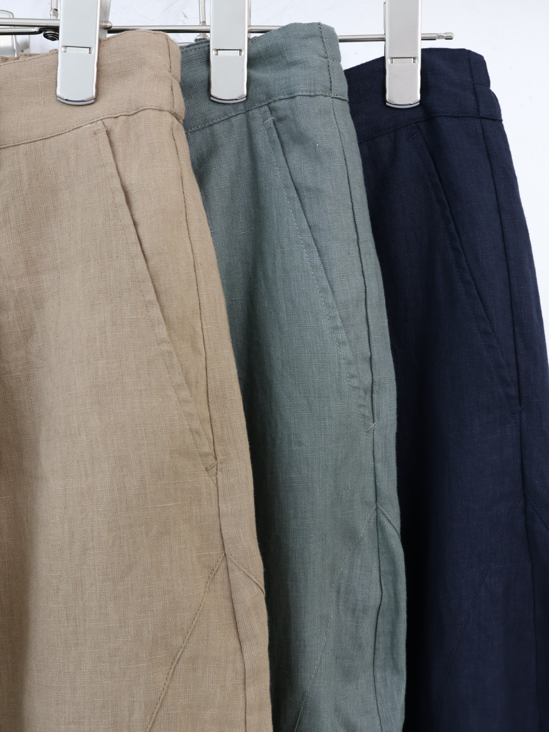 doux bleu リネンカーブパンツ DB-2645-012
