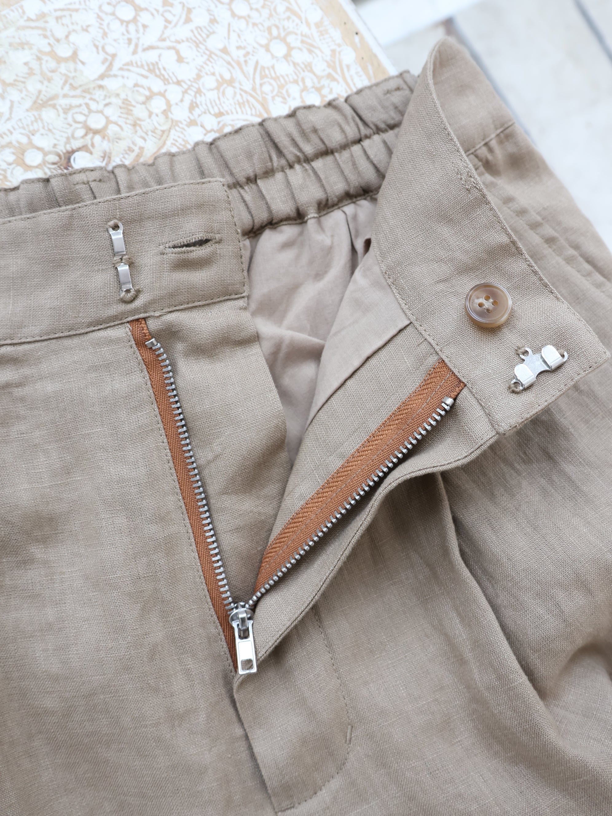 doux bleu リネンカーブパンツ DB-2645-012