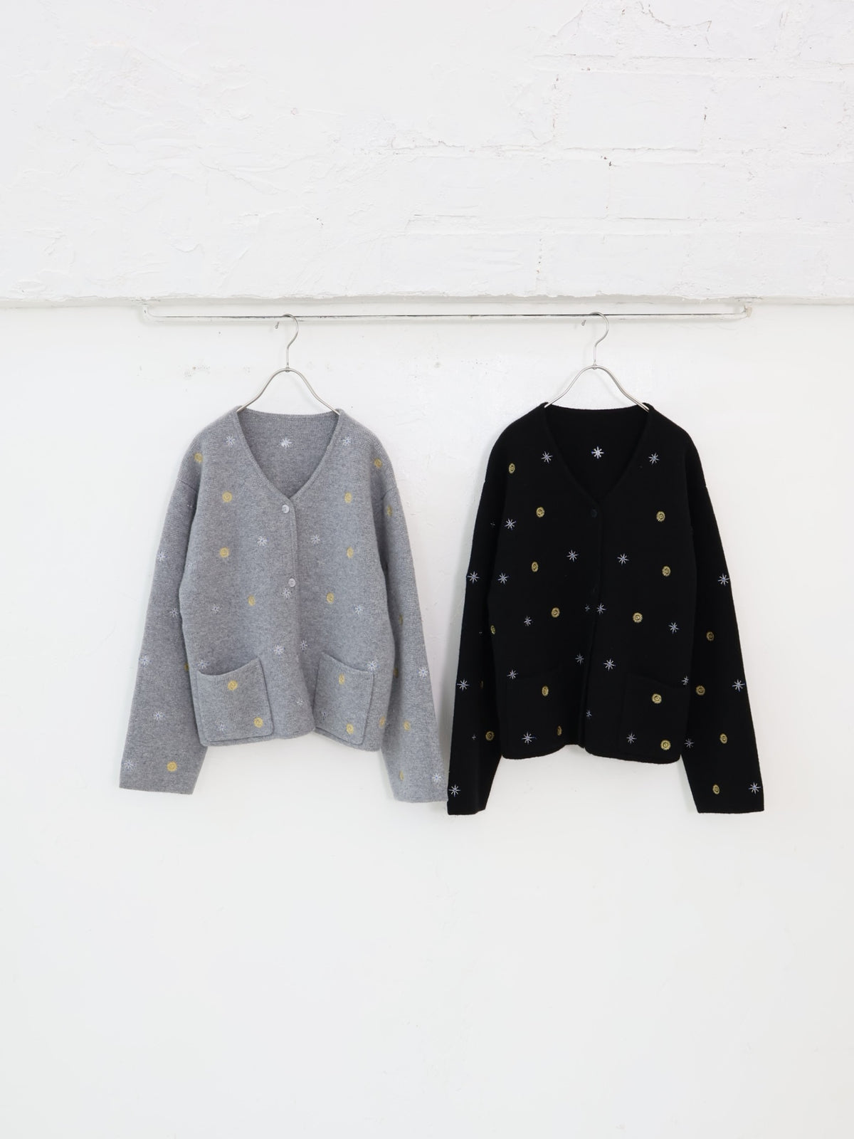 doux bleu エンブロイダリー ニットジャケット DB-2647-038