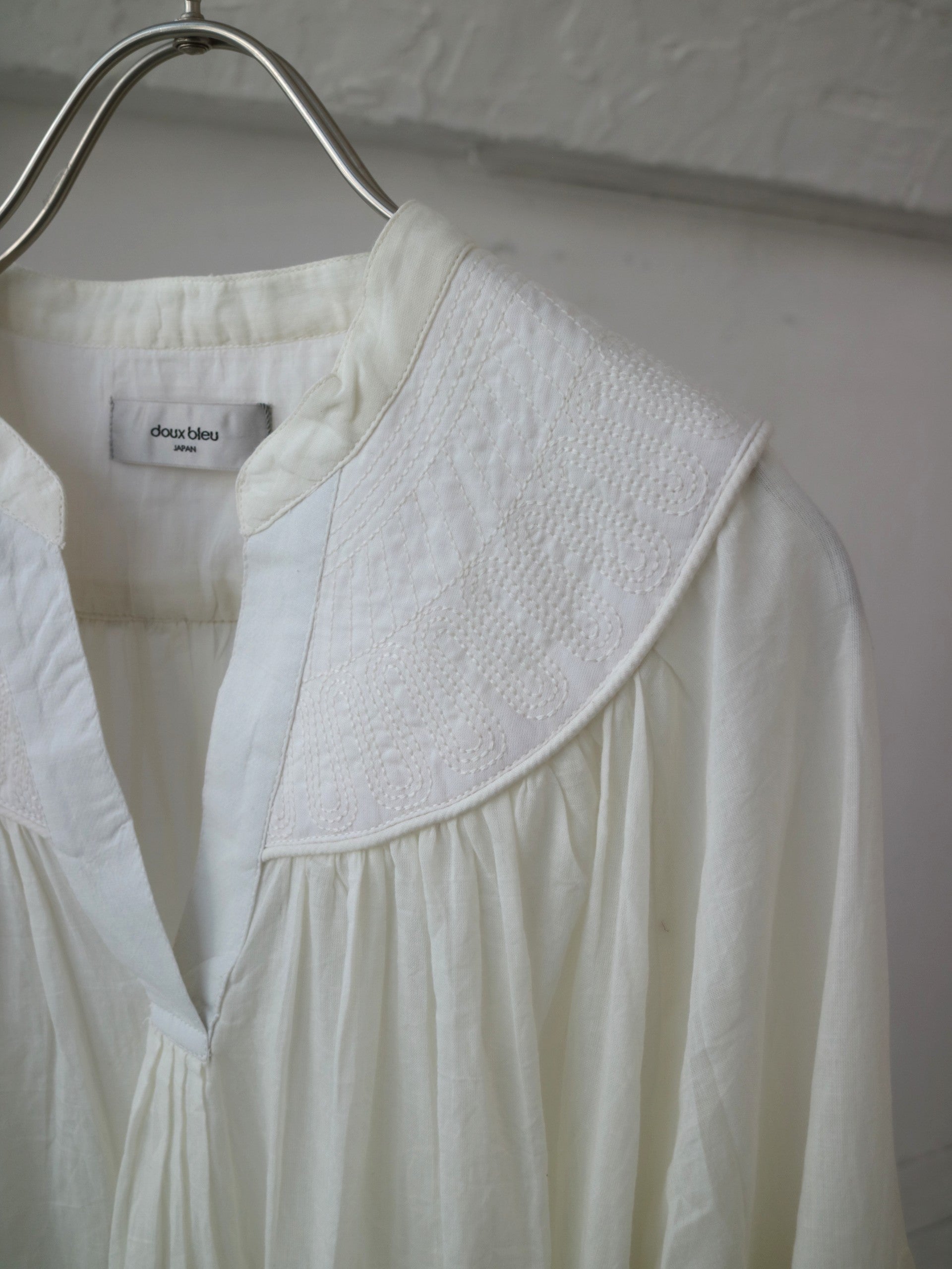 doux bleu キルトヨーク ブラウス DB-2533-083