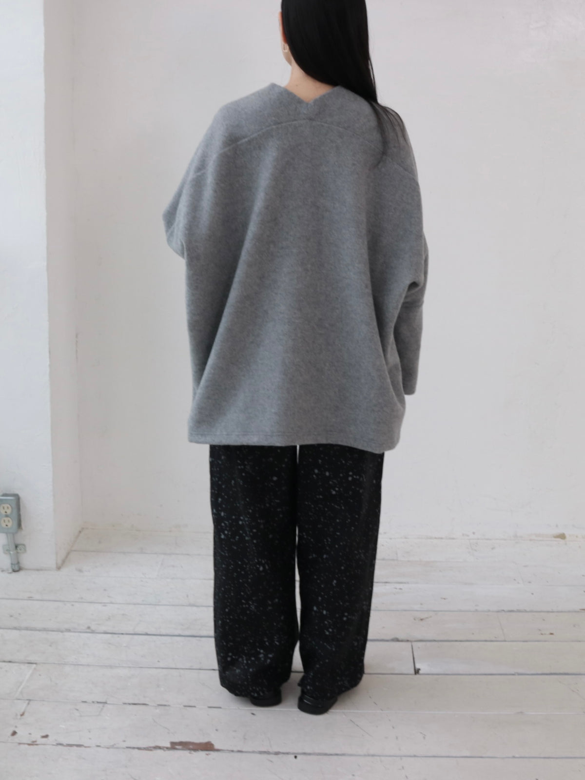 YARRA リネンドットプリントパンツ YR-1645-204