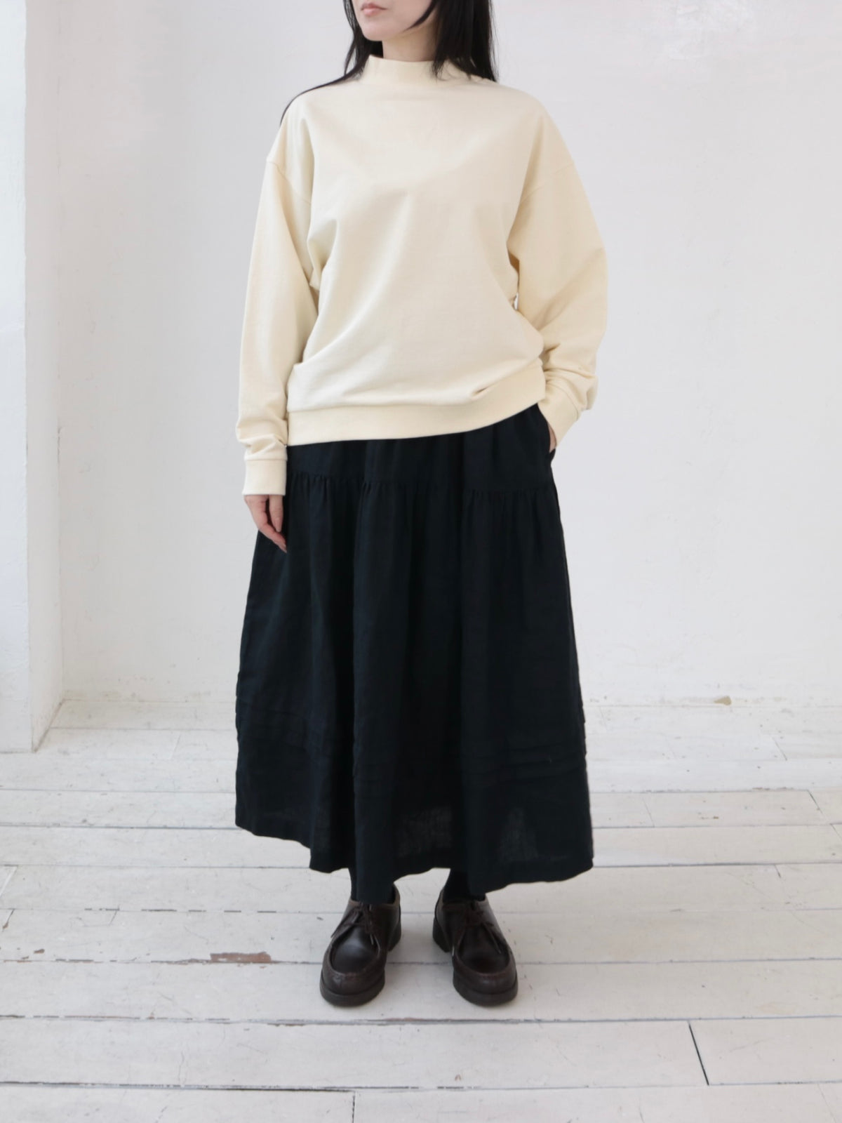 YARRA オリジナルリネン切替スカート YR-1646-242