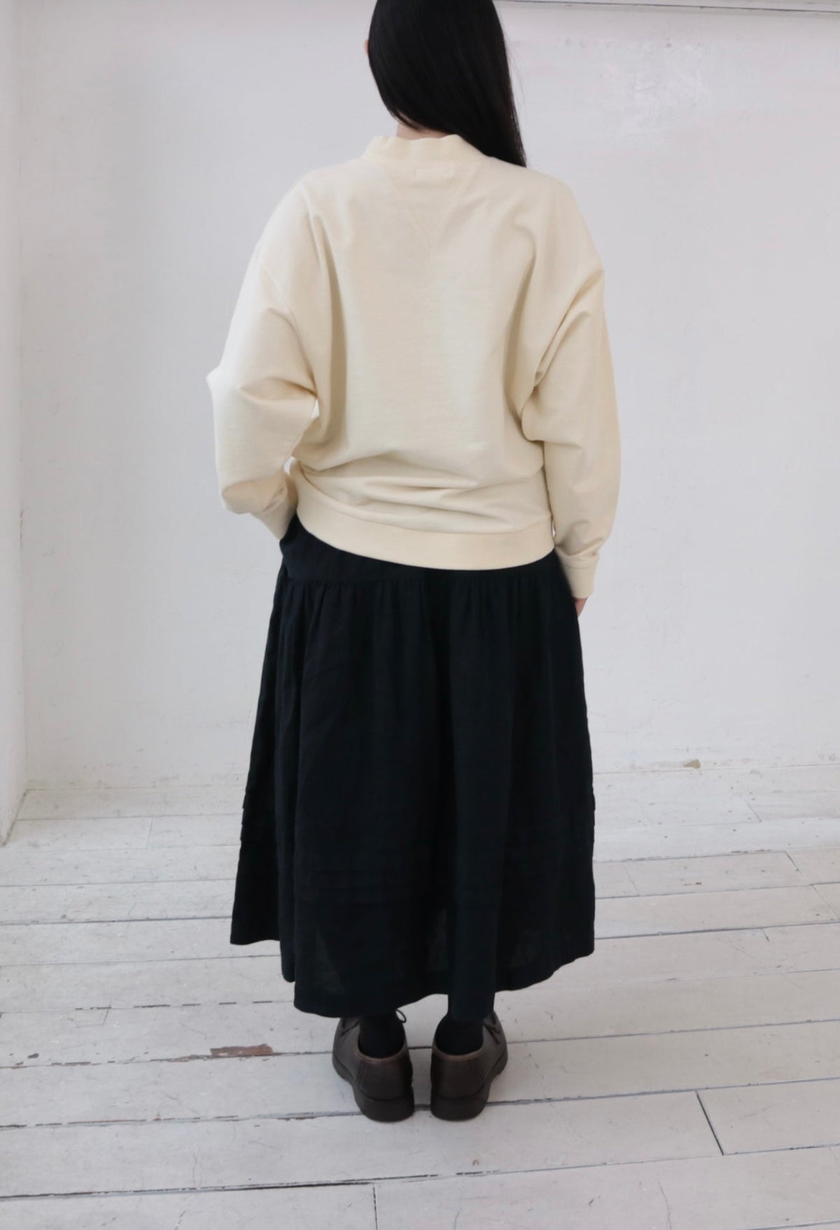 YARRA ミニ裏毛ハイネックワイドプルオーバー YR-1641-224