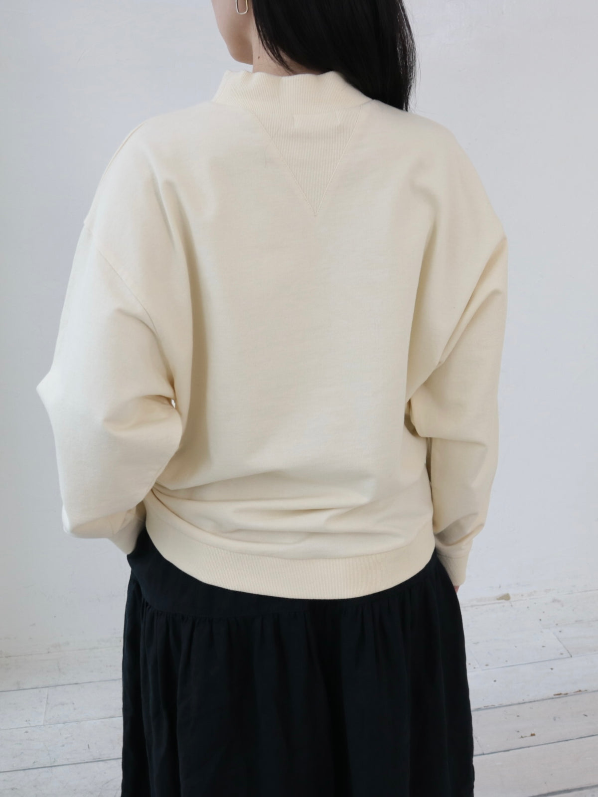 YARRA ミニ裏毛ハイネックワイドプルオーバー YR-1641-224