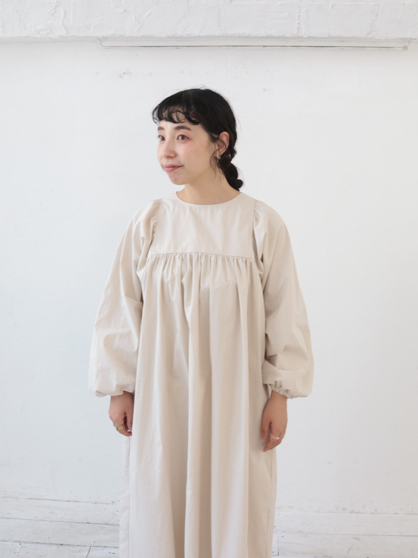 【予約販売 10月下旬発送】YARRA ami×YARRA ギャザーワンピース 1554-282