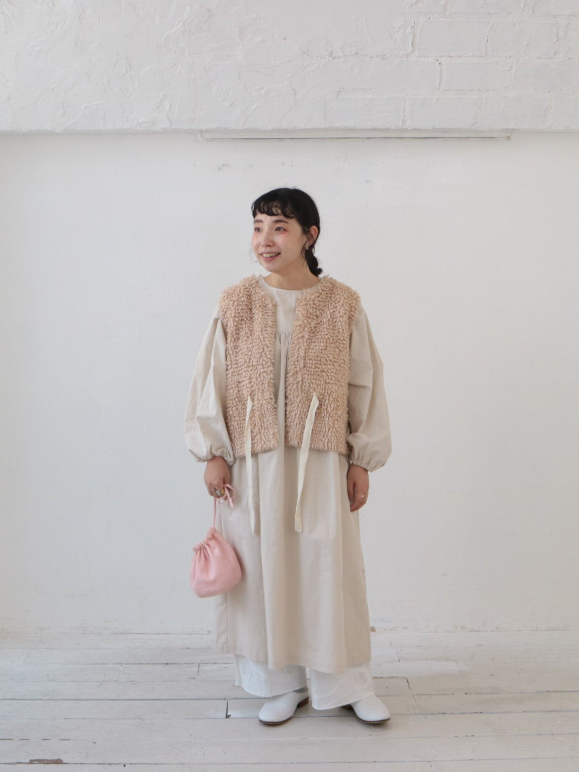 【予約販売 10月下旬発送】YARRA ami×YARRA ギャザーワンピース 1554-282