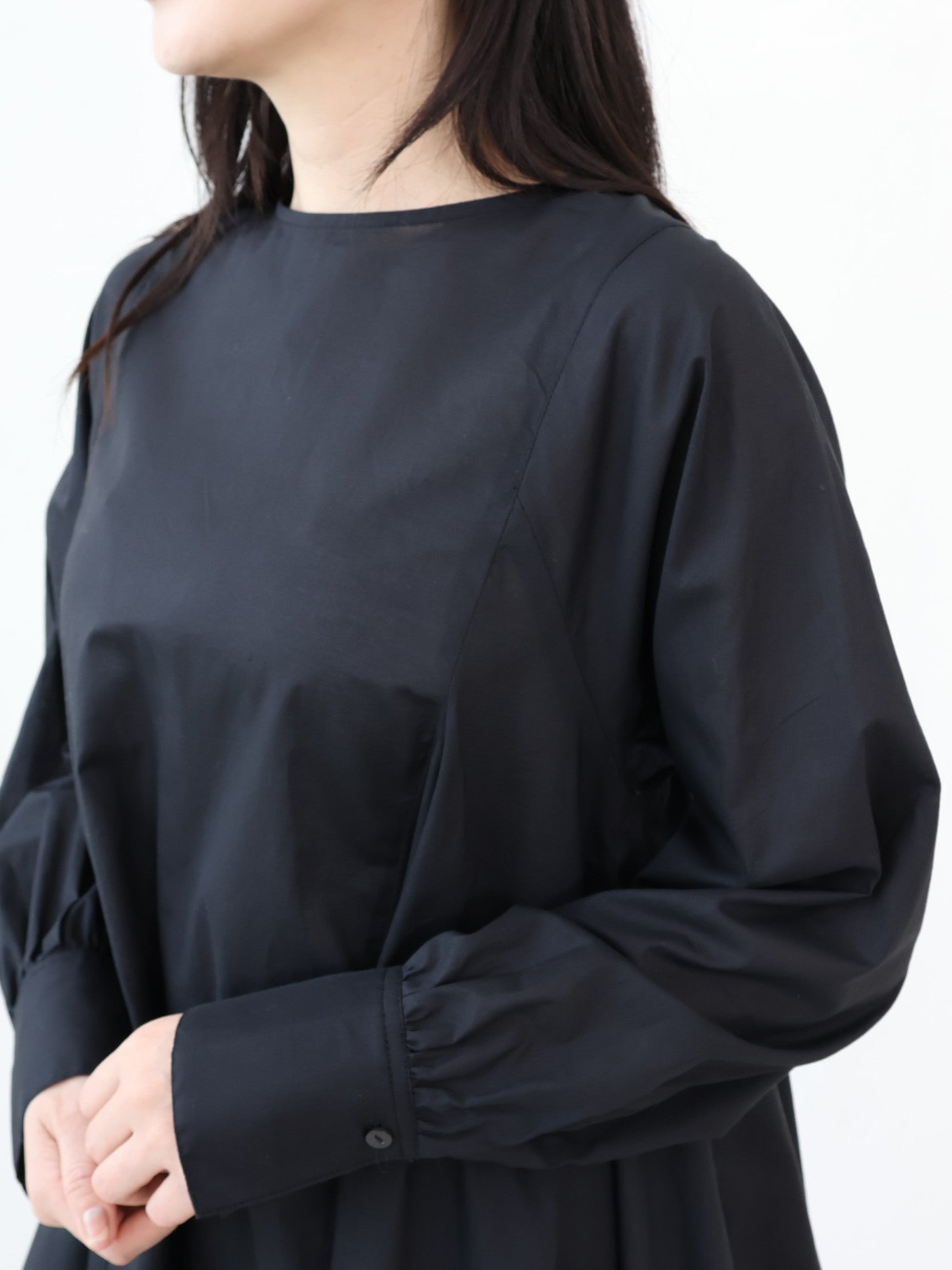 doux bleu コットンフレアチュニック DB-2644-003