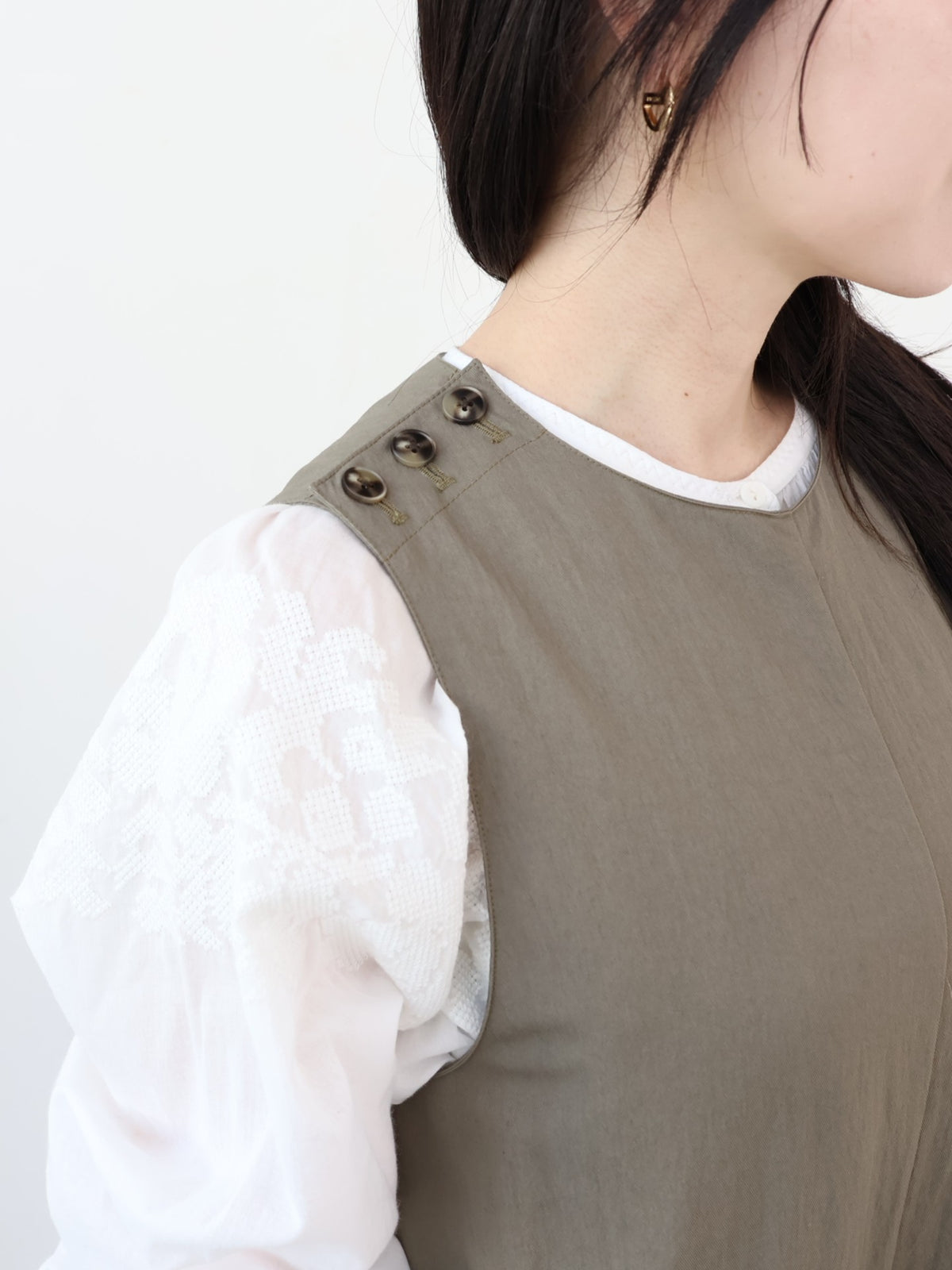 doux bleu コットンナイロン オールインワン DB-2645-016