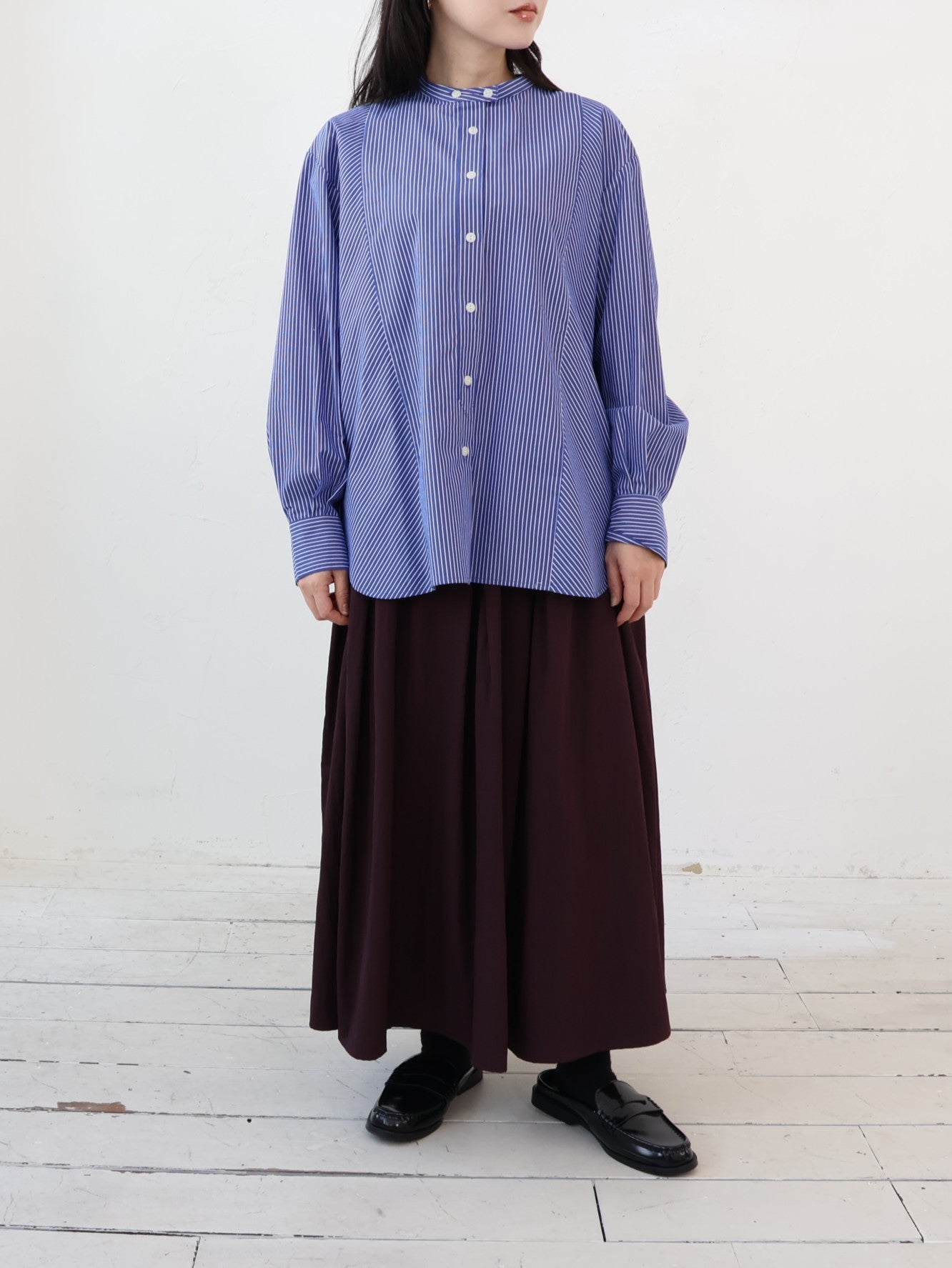 doux bleu タック ギャザースカート DB-2646-017