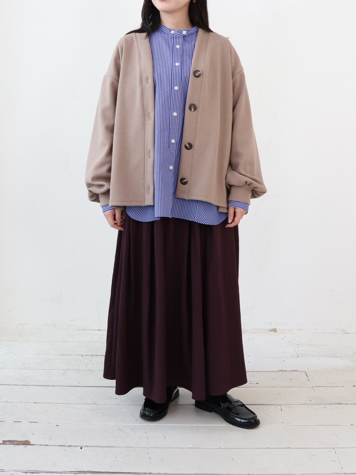 doux bleu タック ギャザースカート DB-2646-017