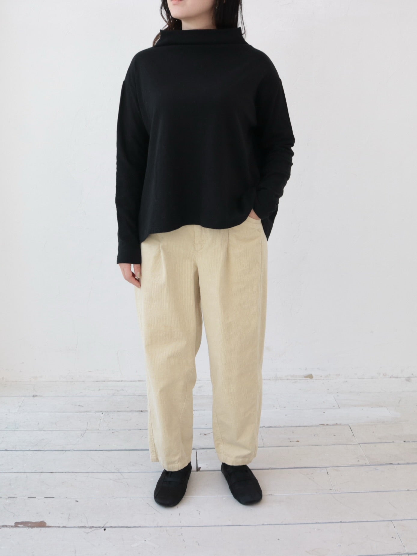 YARRA 40接結天竺ハイネックプルオーバー YR-1551-257