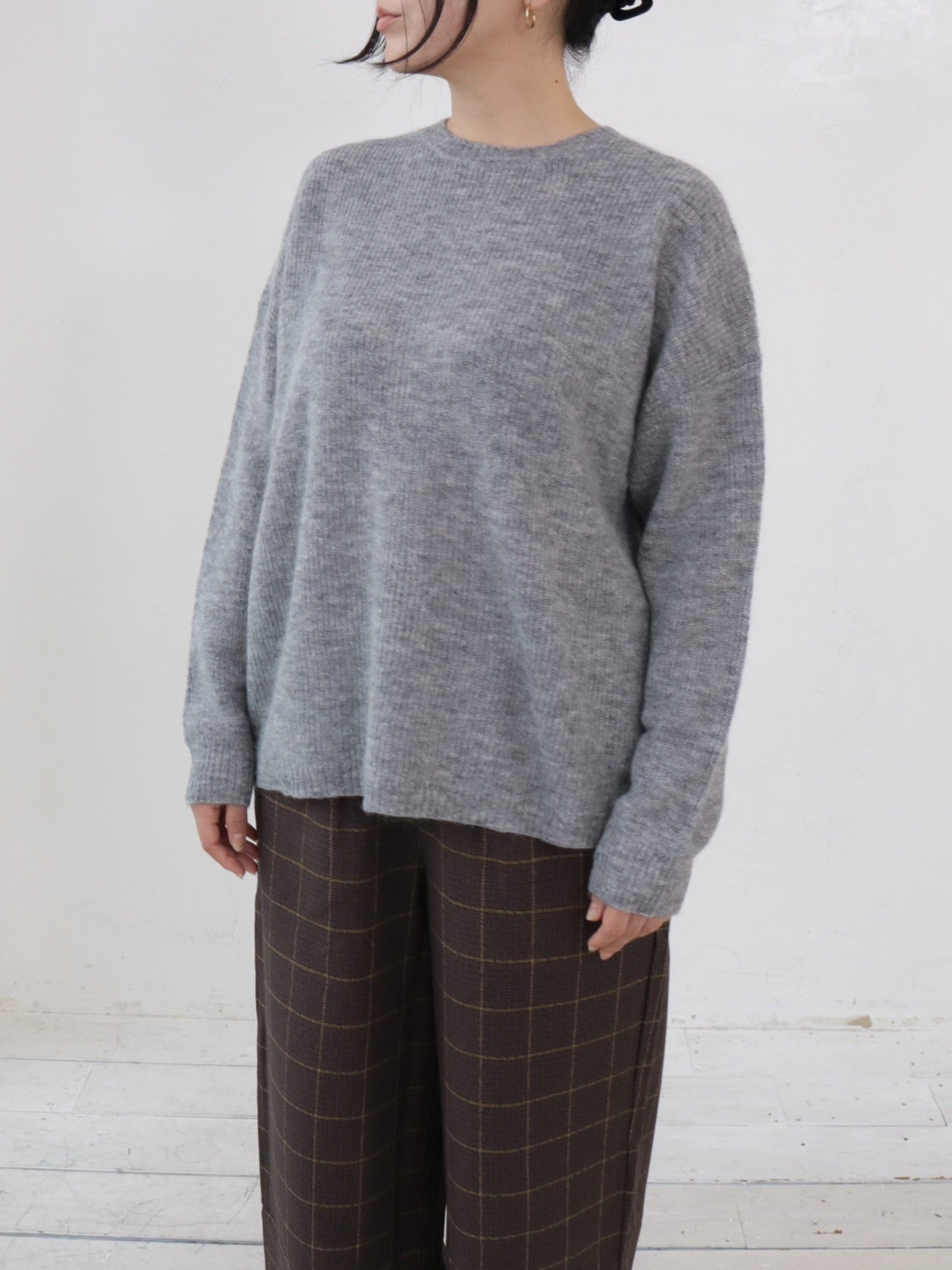 YARRA モヘアブレンドニットプルオーバー YR-1542-226