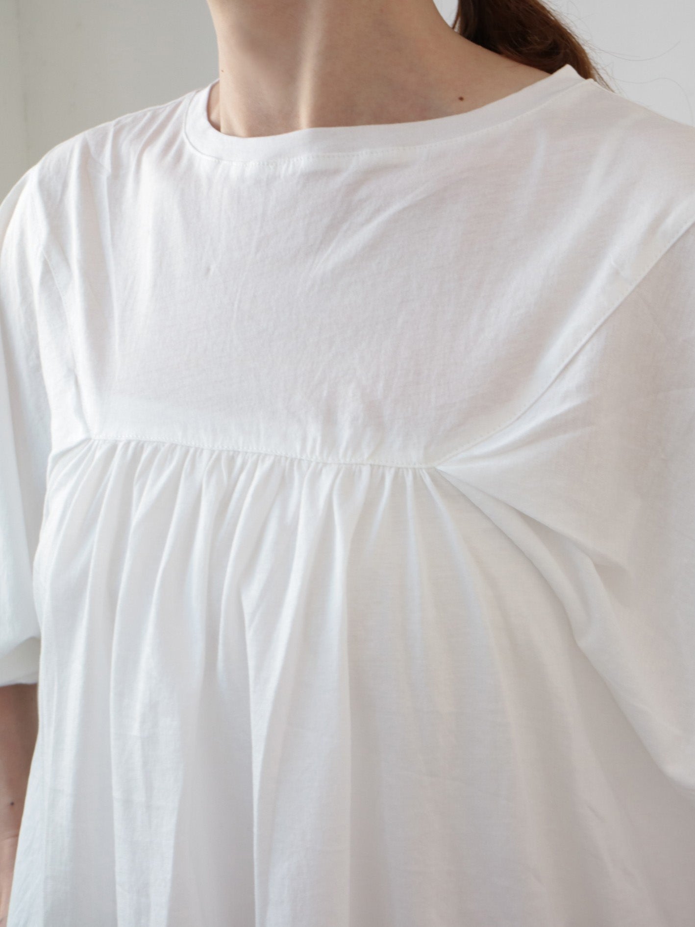 doux bleu シルケットコットン タックプルオーバー DB-2541-002