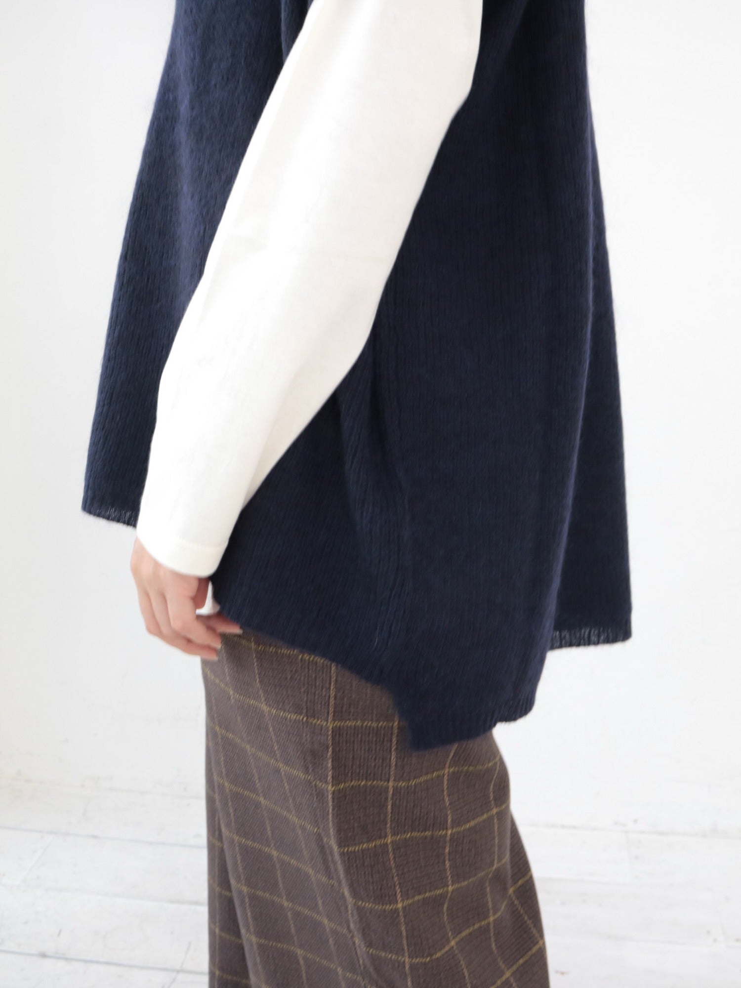 YARRA モヘアブレンドタートルニットベスト YR-1548-227