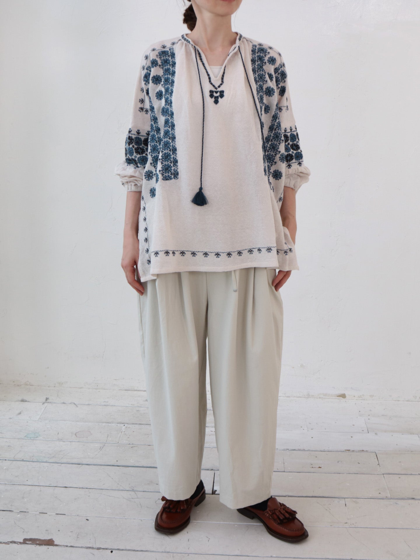 doux bleu ドライオックス タックパンツ DB-2515-022