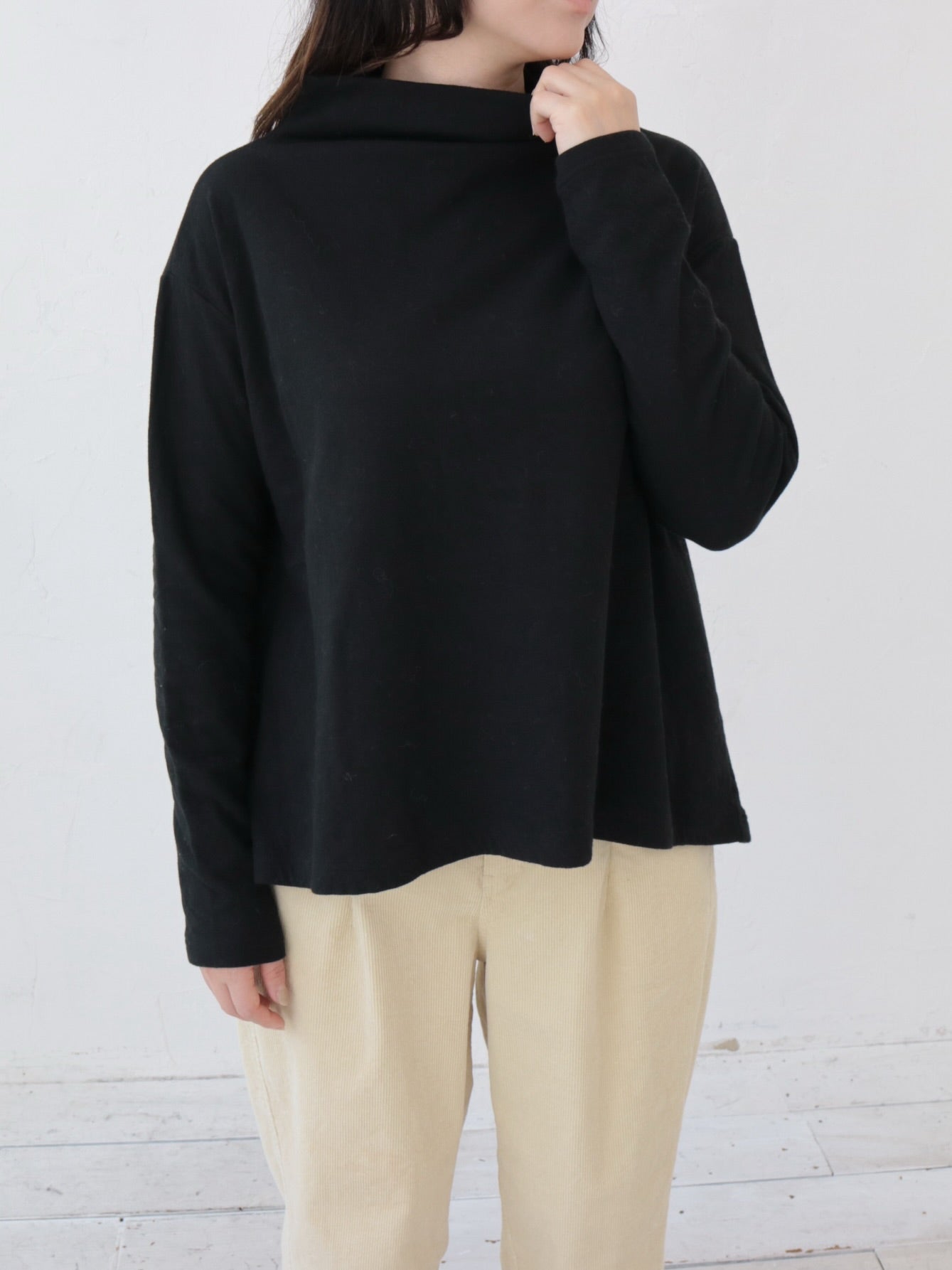 YARRA 40接結天竺ハイネックプルオーバー YR-1551-257