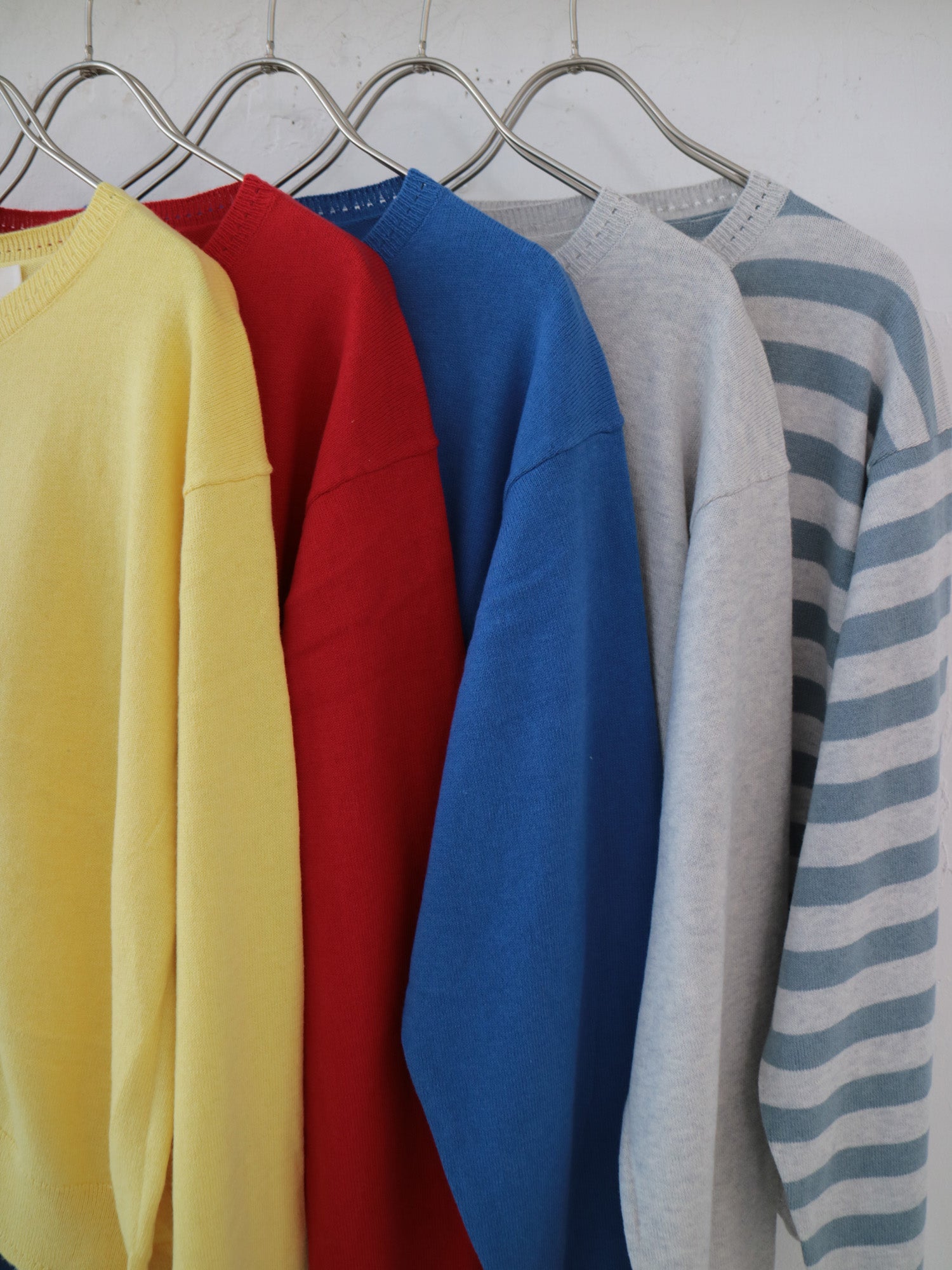 YARRA コットンカシミヤクルーカーディガン YR-1612-206