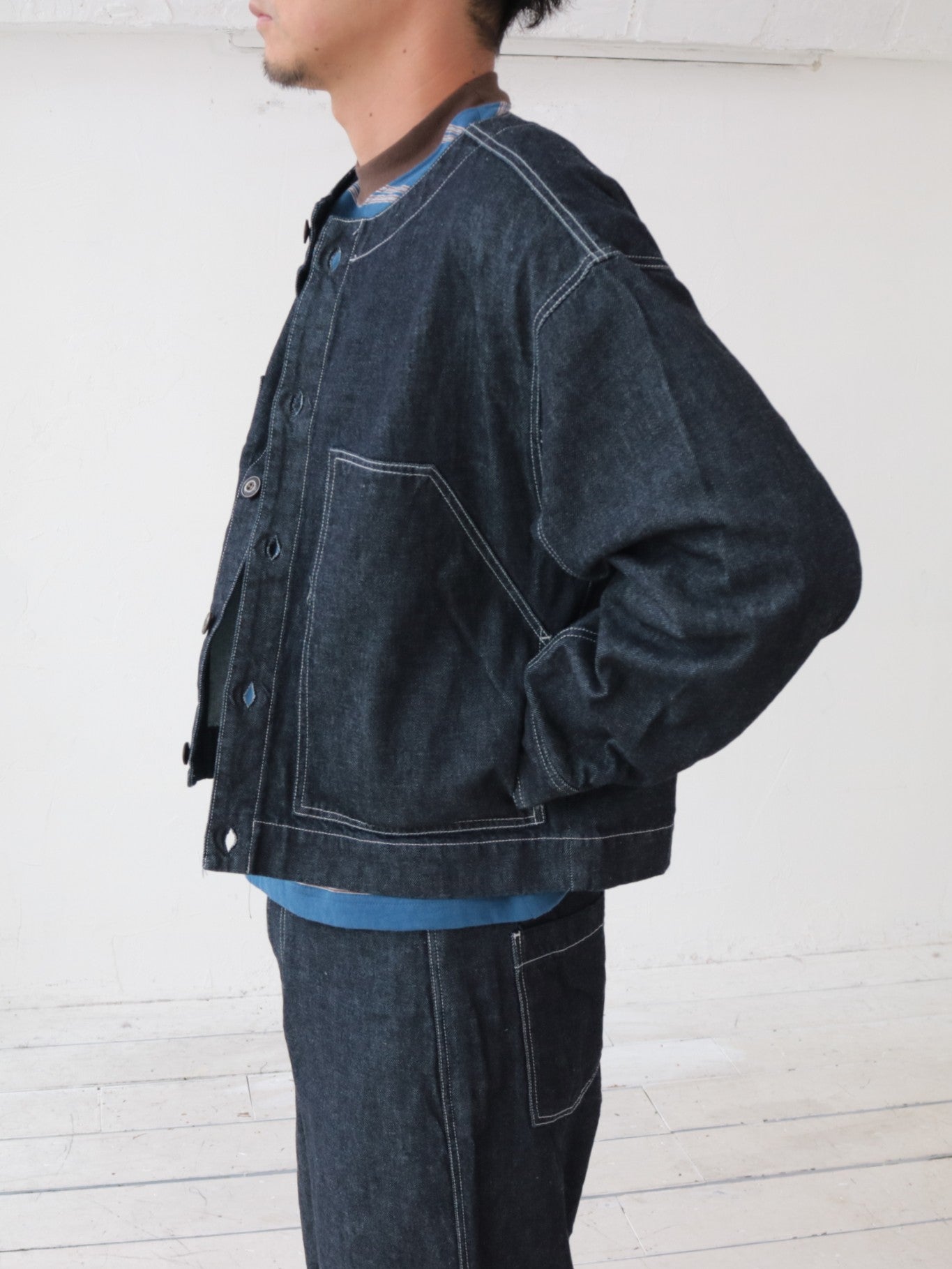 YARRA NEU 10ozノーカラーJAPANデニムジャケット NU-5617-420