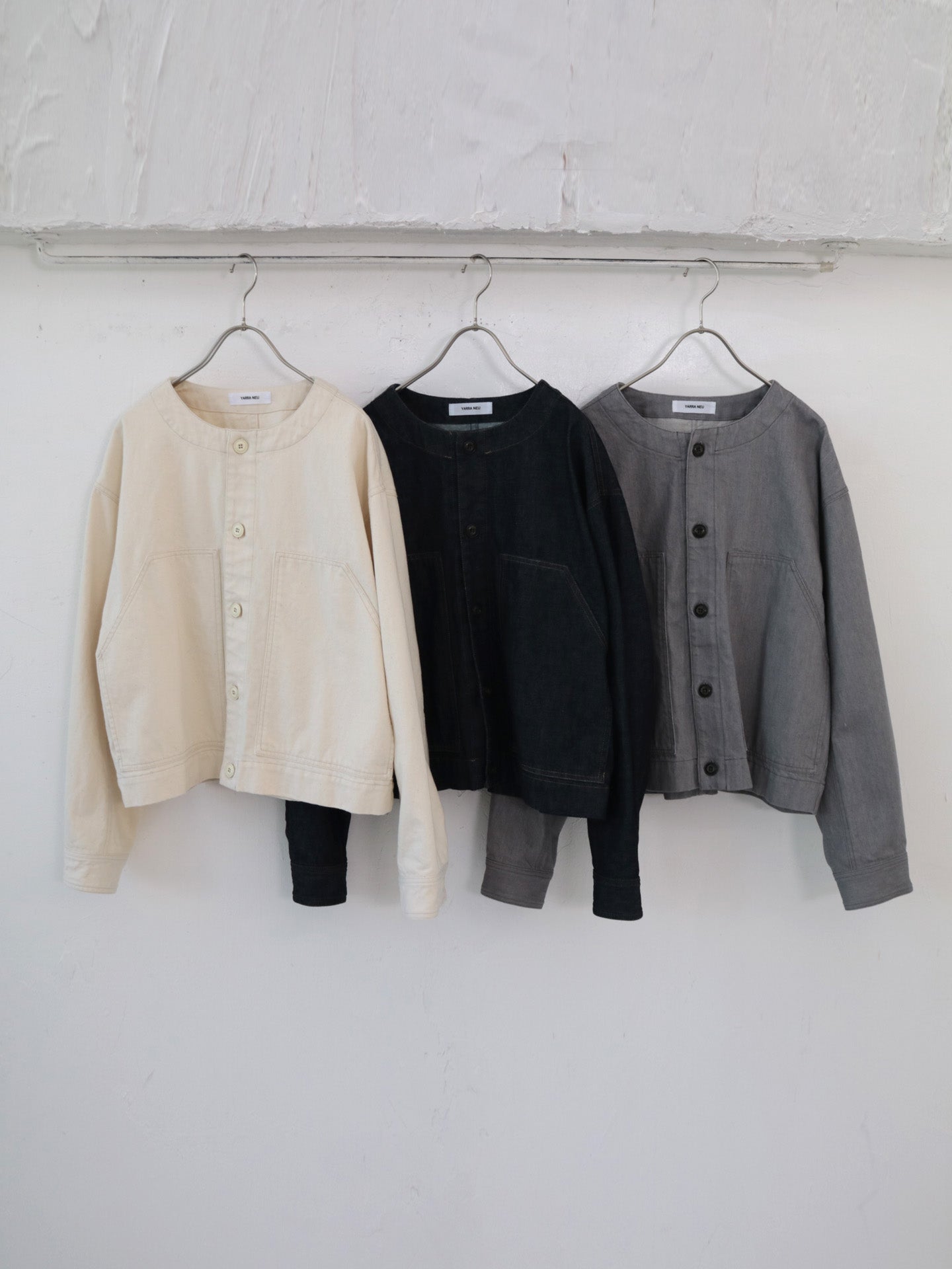 YARRA NEU 10ozノーカラーJAPANデニムジャケット NU-5517-416
