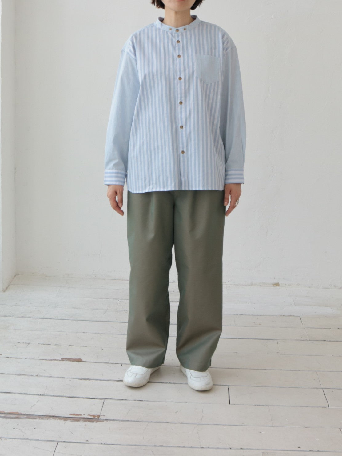 YARRA NEU C/Tシャンブレーギャバパンツ NU-5615-421