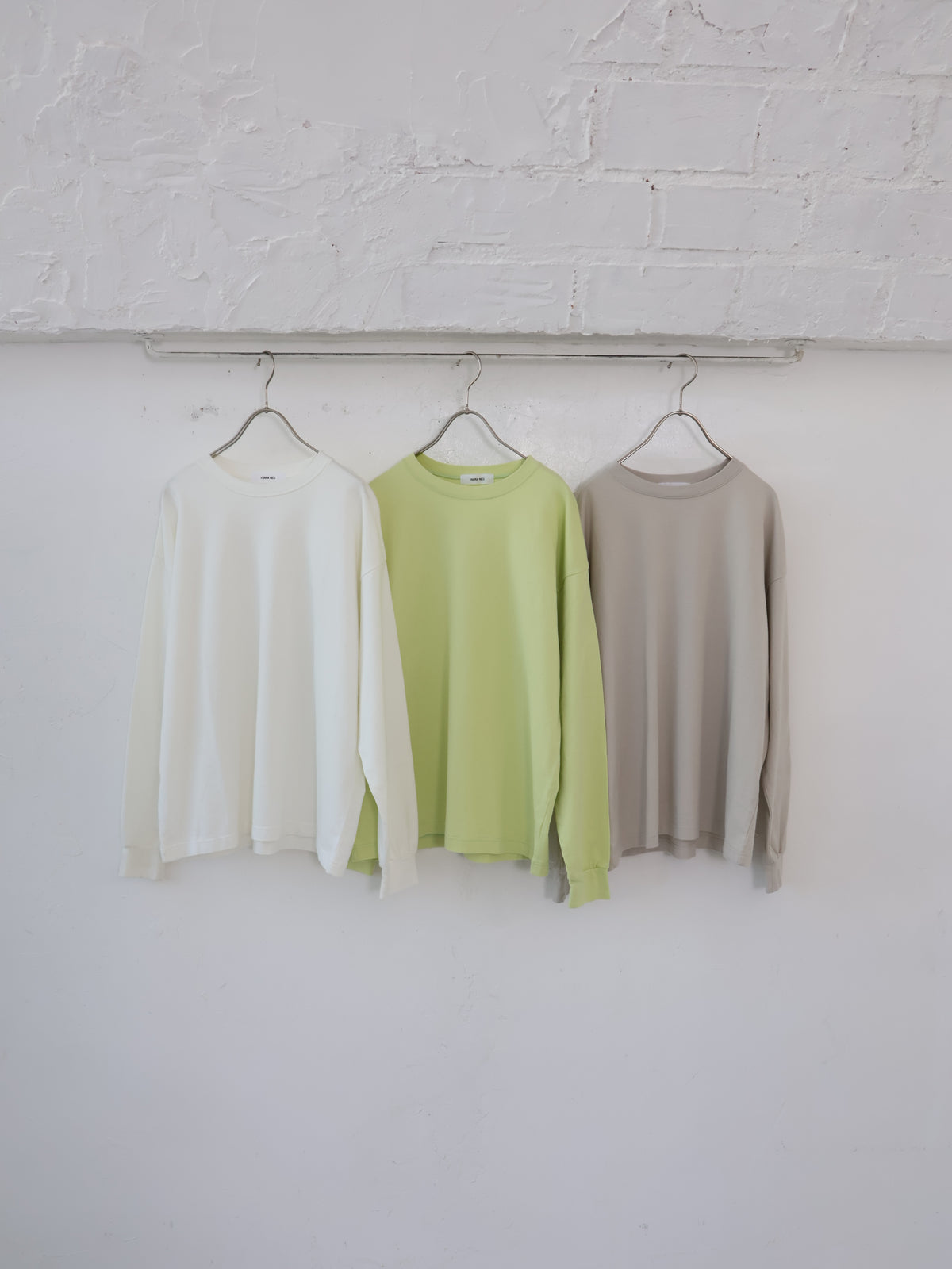 YARRA NEU シアバター加工コットンロングスリーブTシャツ NU-5651-427