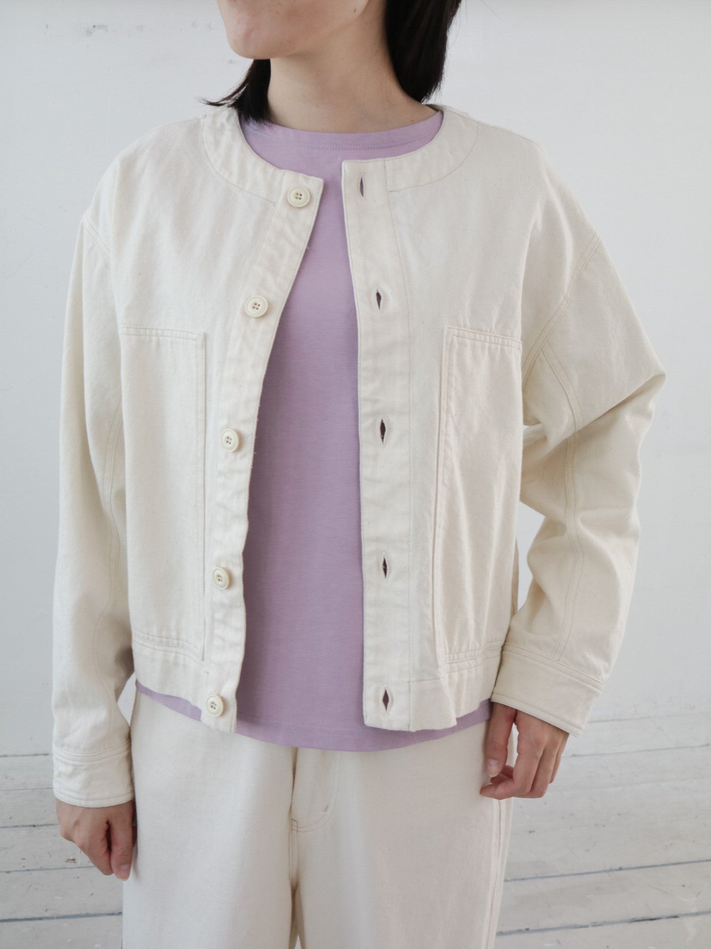 YARRA NEU 10ozノーカラーJAPANデニムジャケット NU-5517-416