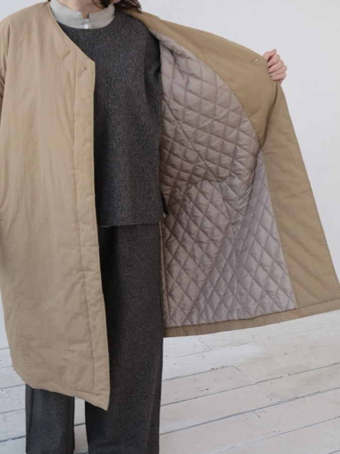 YARRA ヒヨクステッチ中綿キルトコート YR-1557-271