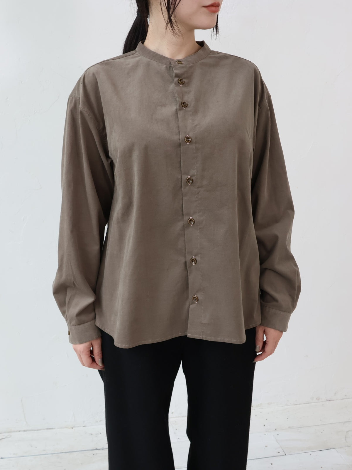 YARRA NEU MICRO WALE コーデュロイシャツ NU-5653-436