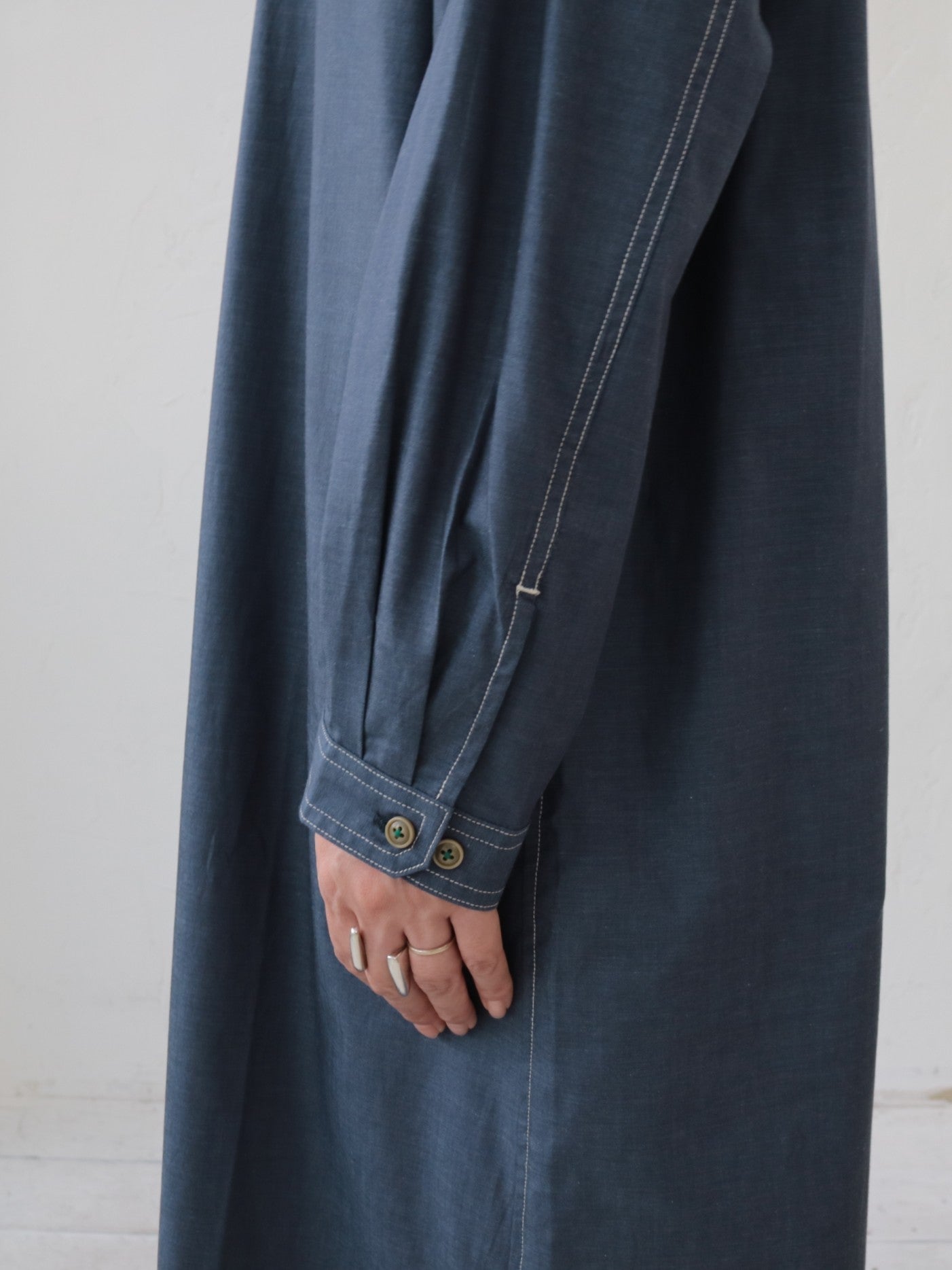 YARRA NEU SIDGRASインディゴライクワンピース NU-5614-413