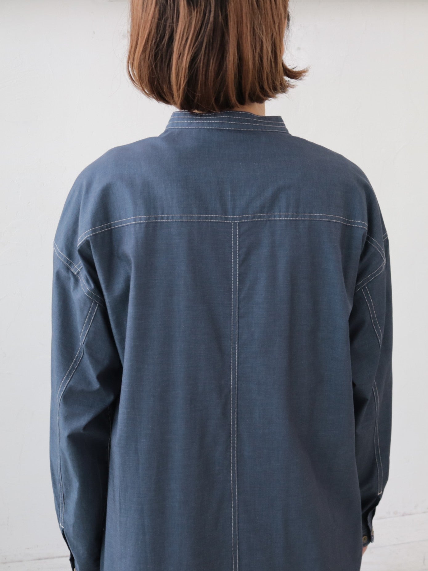 YARRA NEU SIDGRASインディゴライクワンピース NU-5614-413