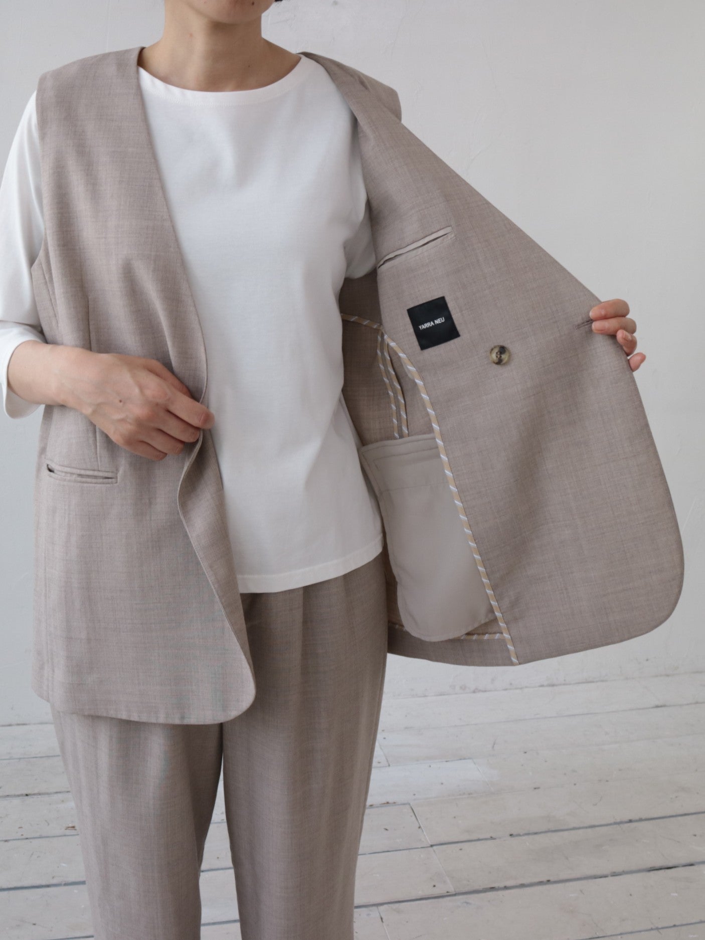 YARRA NEU サマーウールチュニックベスト NU-5618-424