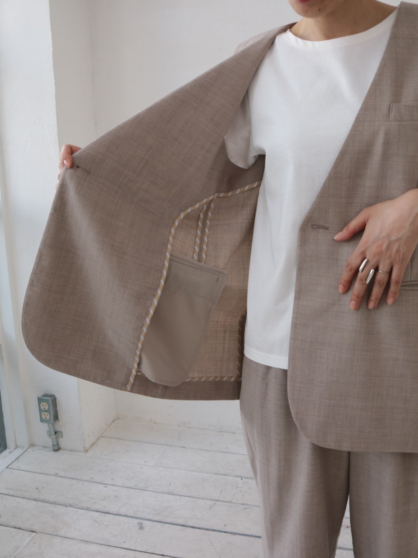 YARRA NEU サマーウールチュニックベスト NU-5618-424