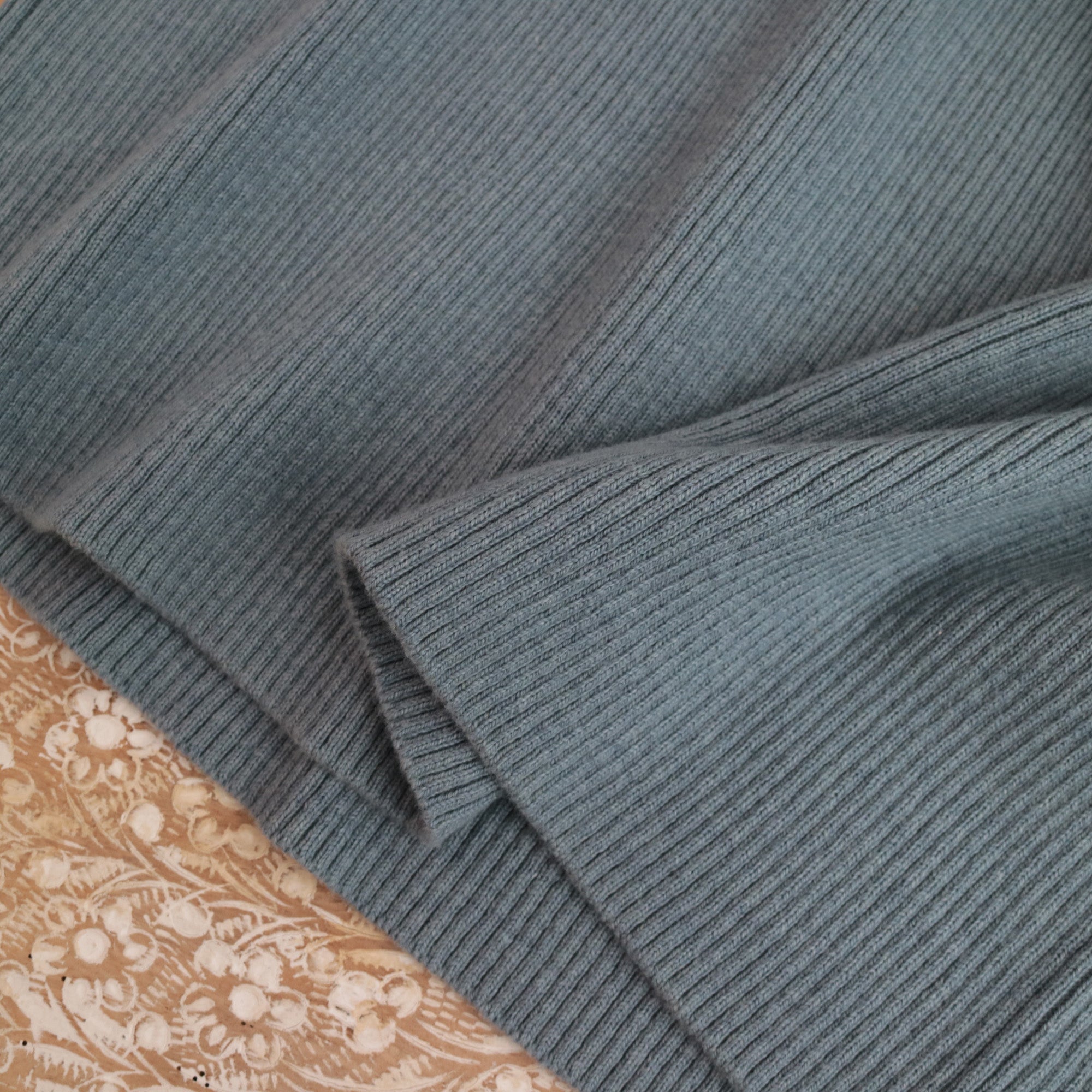 YARRA 綿カシミヤハイネックリブニット YR-1442-222