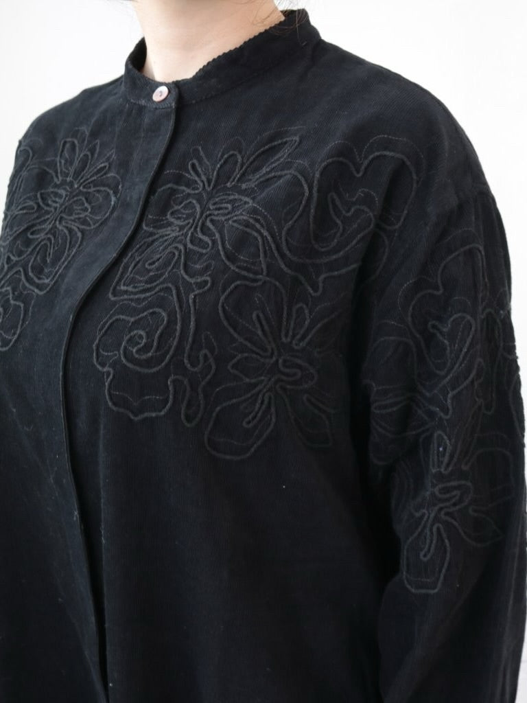 YARRA INDIA刺繍コーデュロイワンピース YR-1554-267