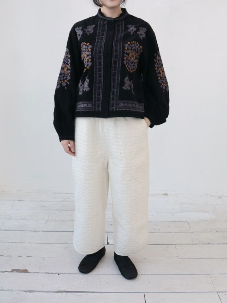 YARRA INDIA刺繍コーデュロイブラウス YR-1553-268