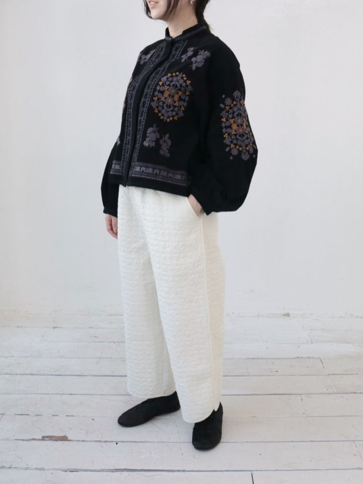 YARRA INDIA刺繍コーデュロイブラウス YR-1553-268