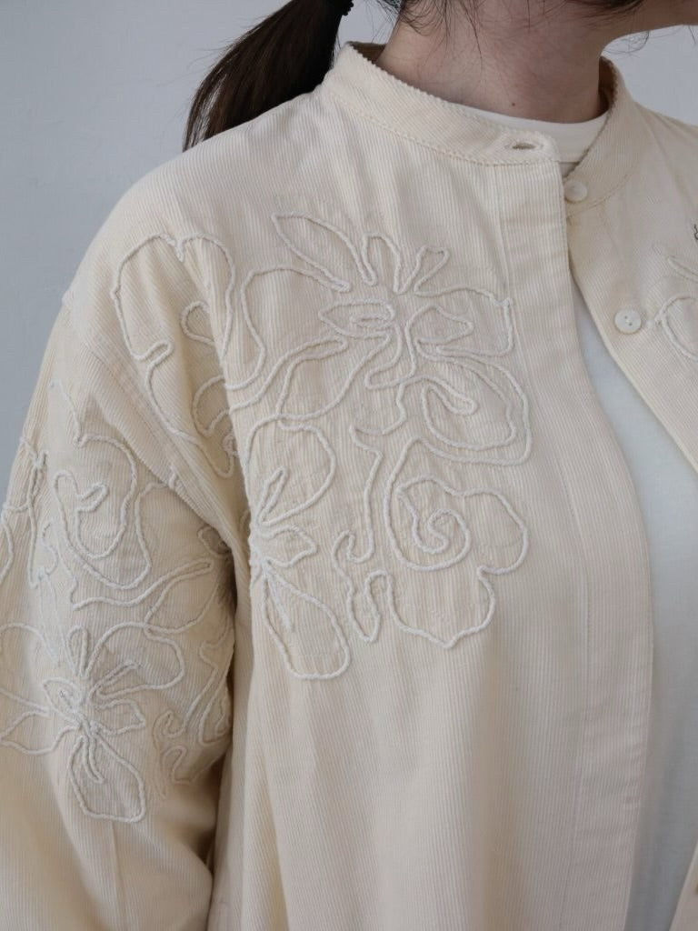 YARRA INDIA刺繍コーデュロイワンピース YR-1554-267