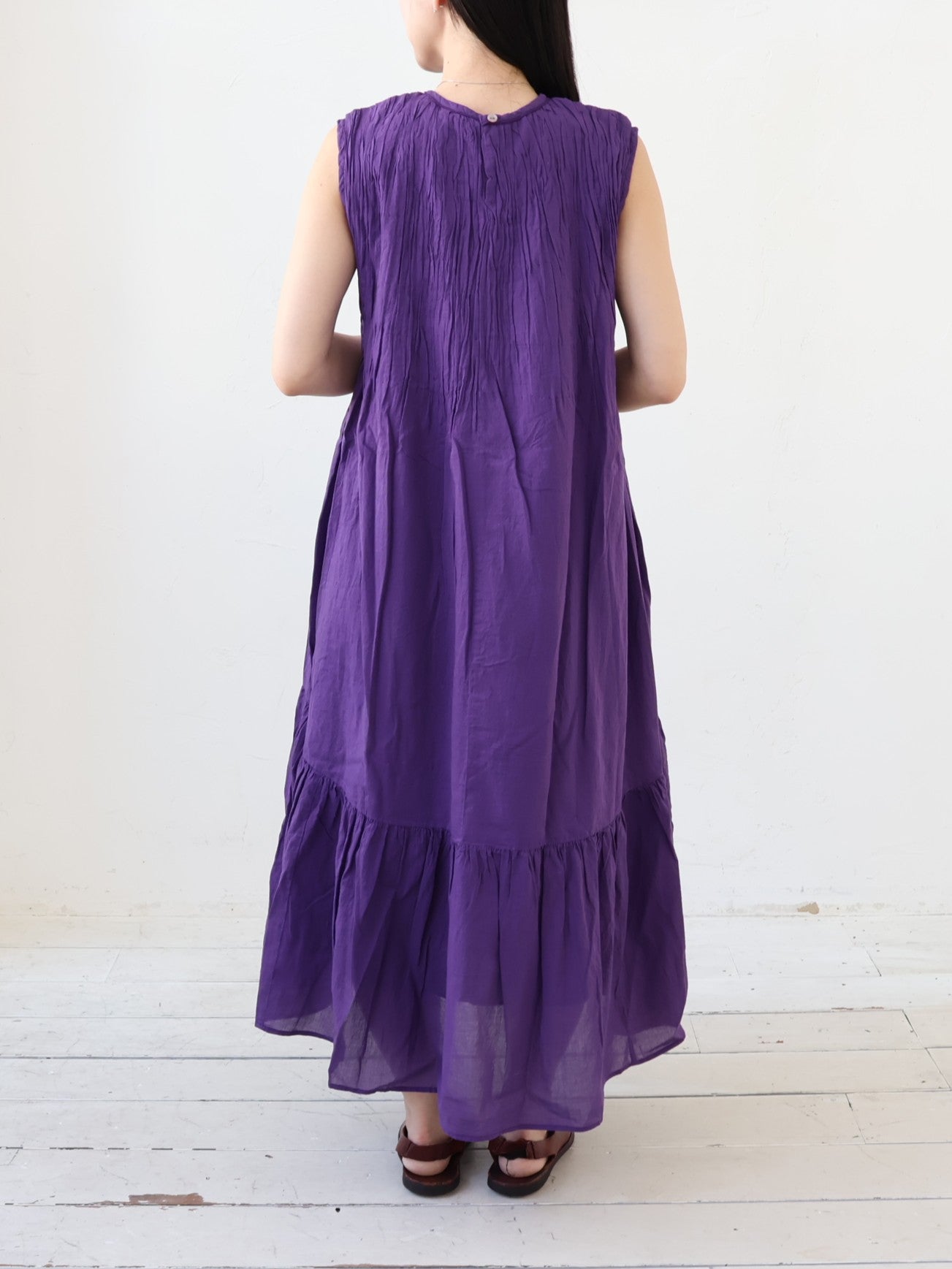 YARRA INDIAピンタックワンピース YR-1624-287