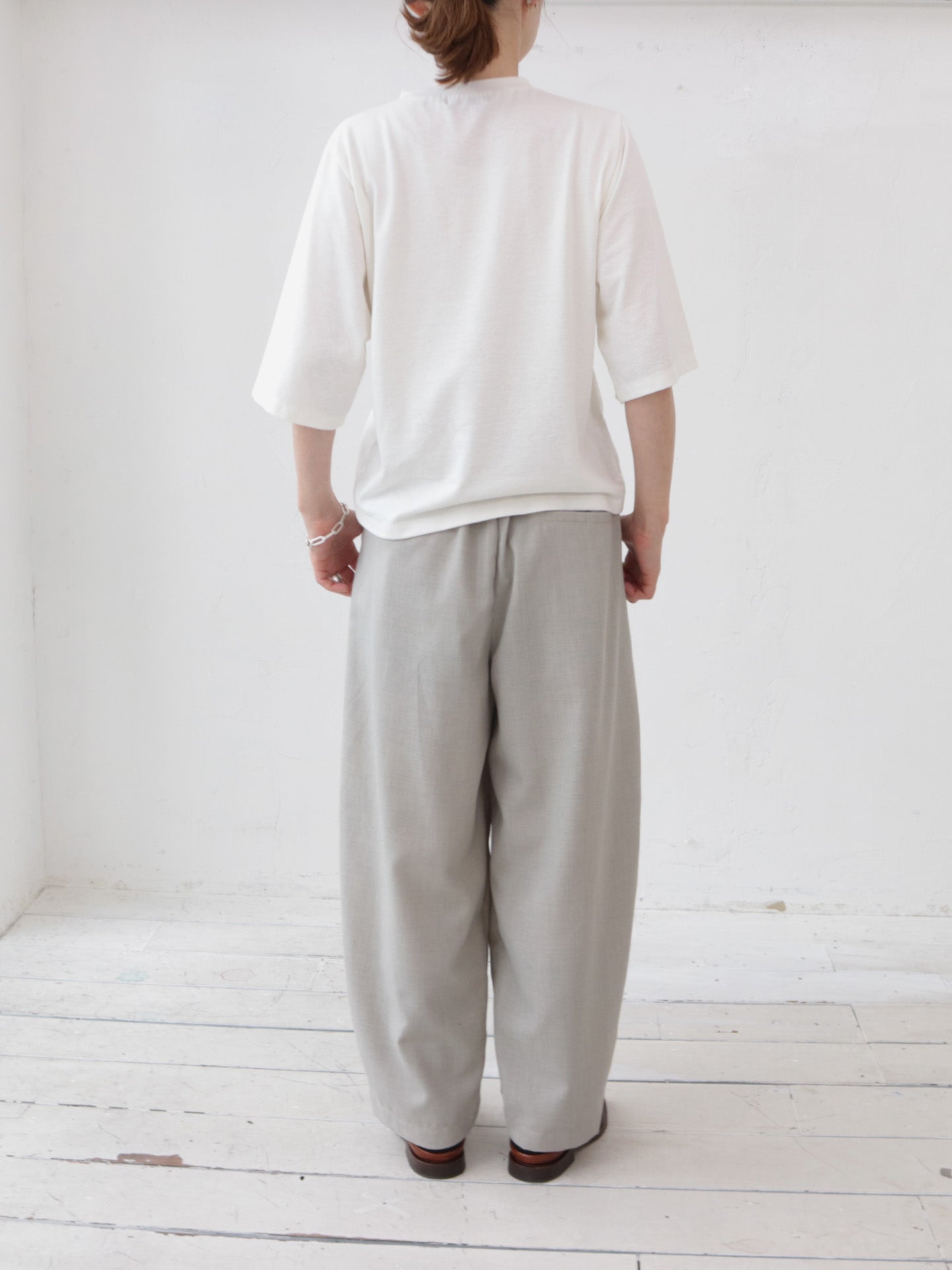 doux bleu T/R ワイドタックパンツ DB-2525-047