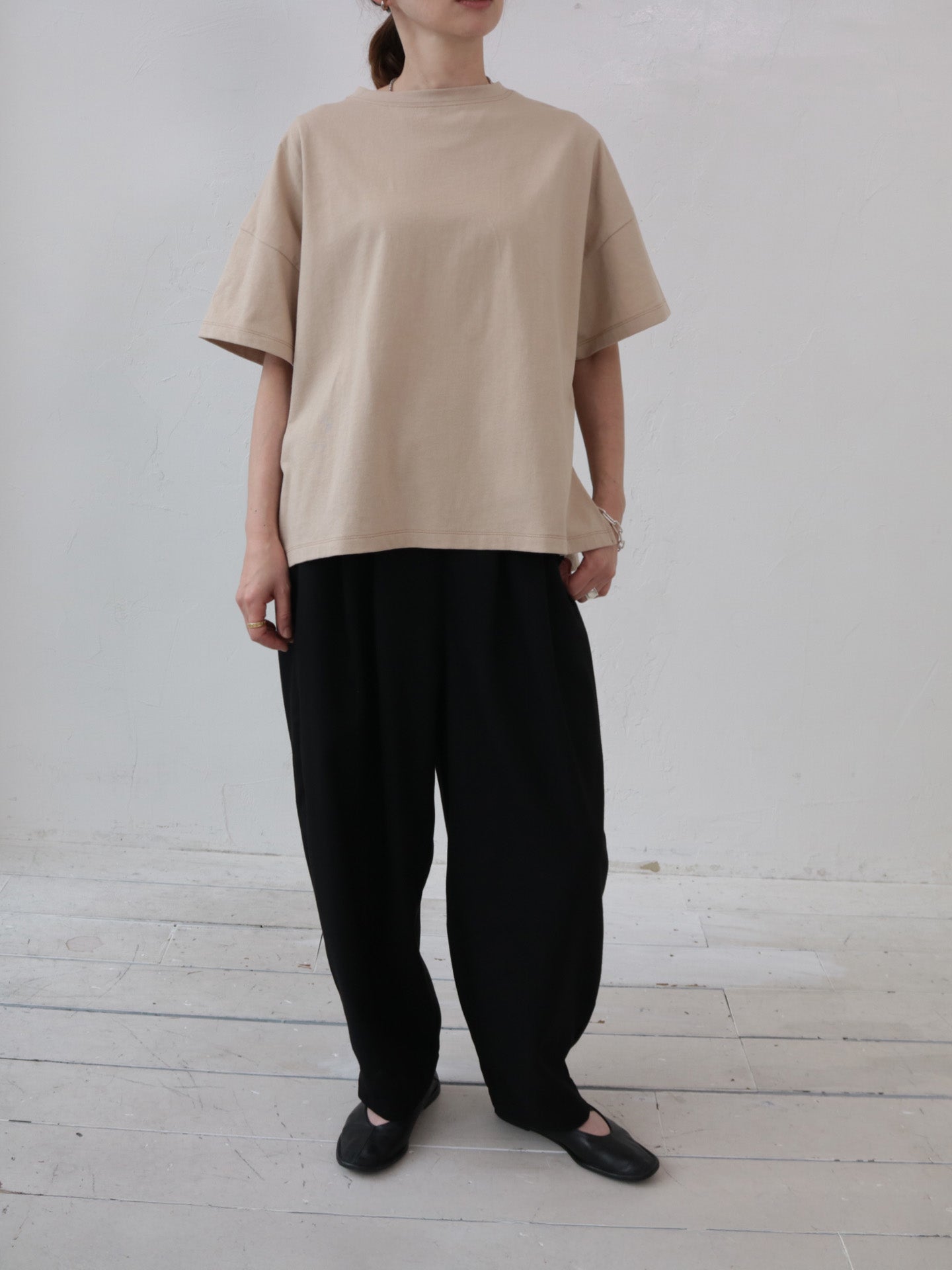 doux bleu T/R ワイドタックパンツ DB-2525-047