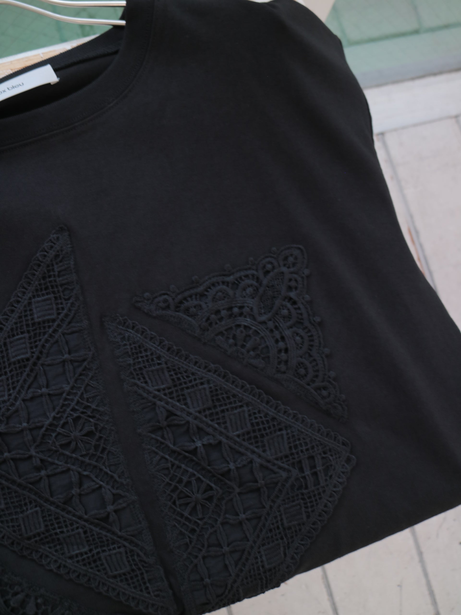 doux bleu クロシェレース パッチワークプルオーバー DB-2611-028