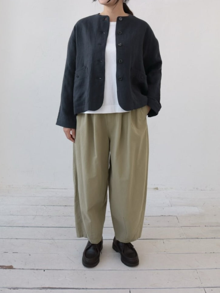 YARRA ボリュームテーパードパンツ YR-1615-242