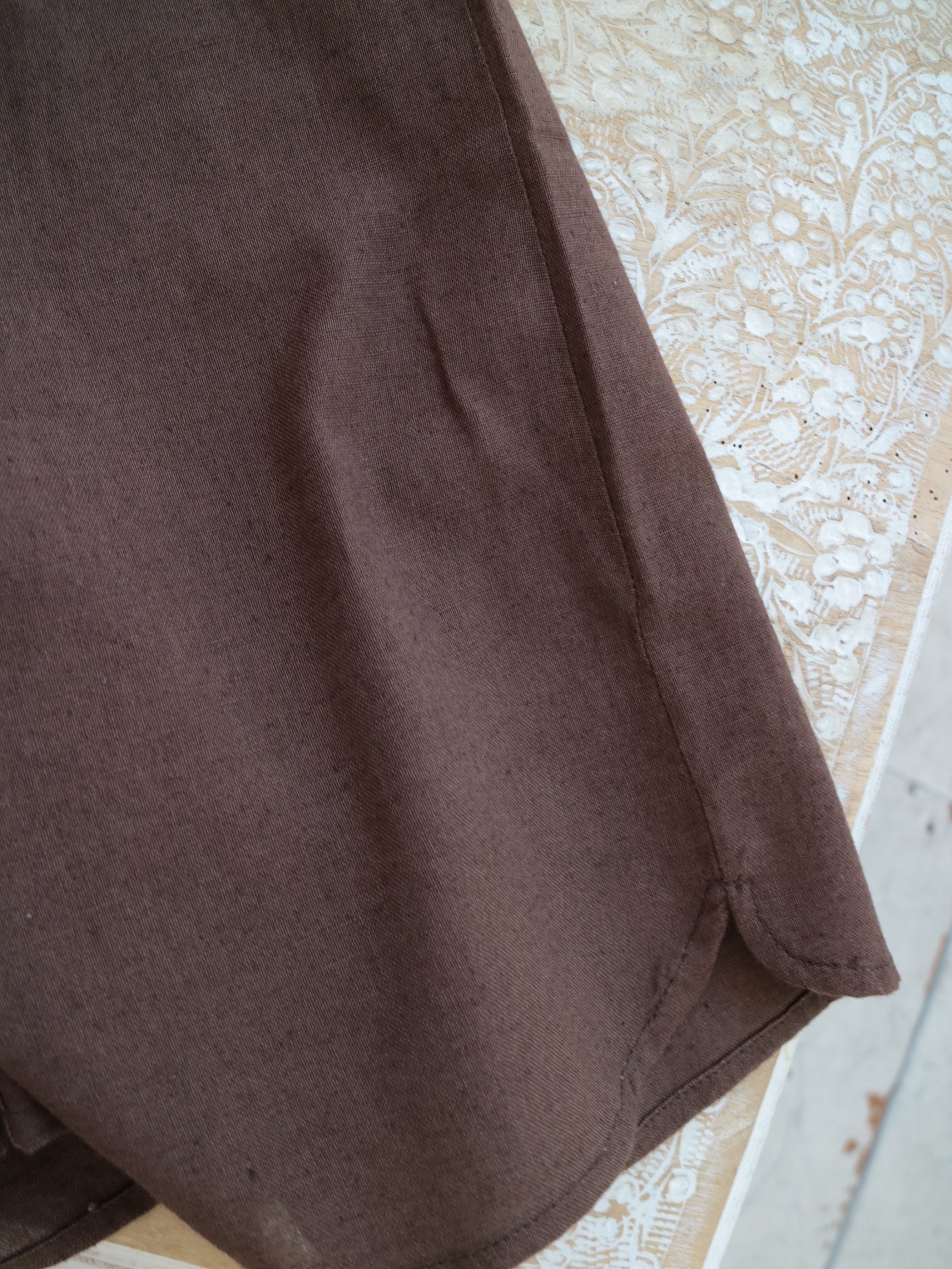 YARRA INDIAリネンコットン袖刺繍ブラウス YR-1523-272