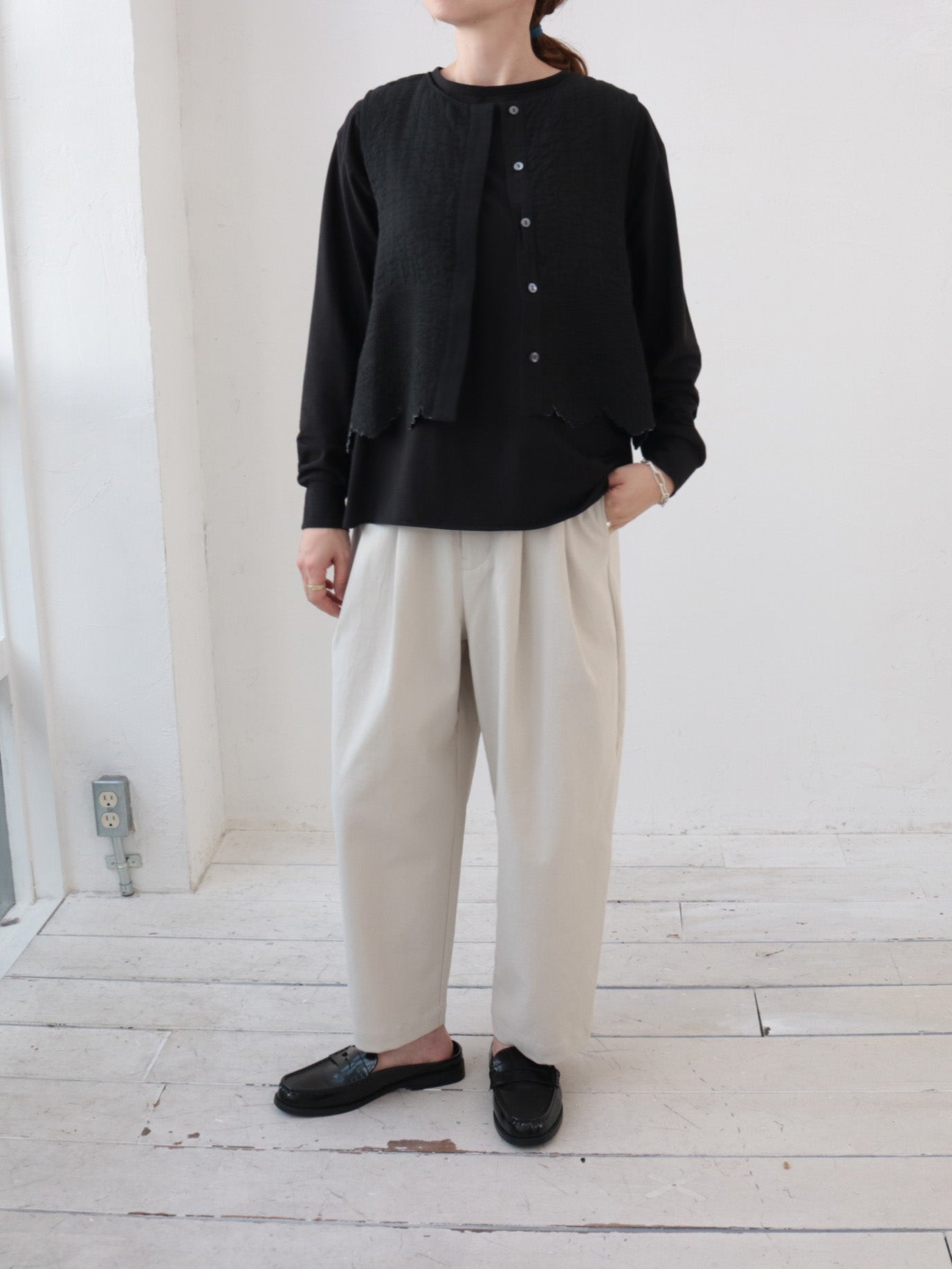 doux bleu Boutis Stitch ショートベスト DB-2618-033