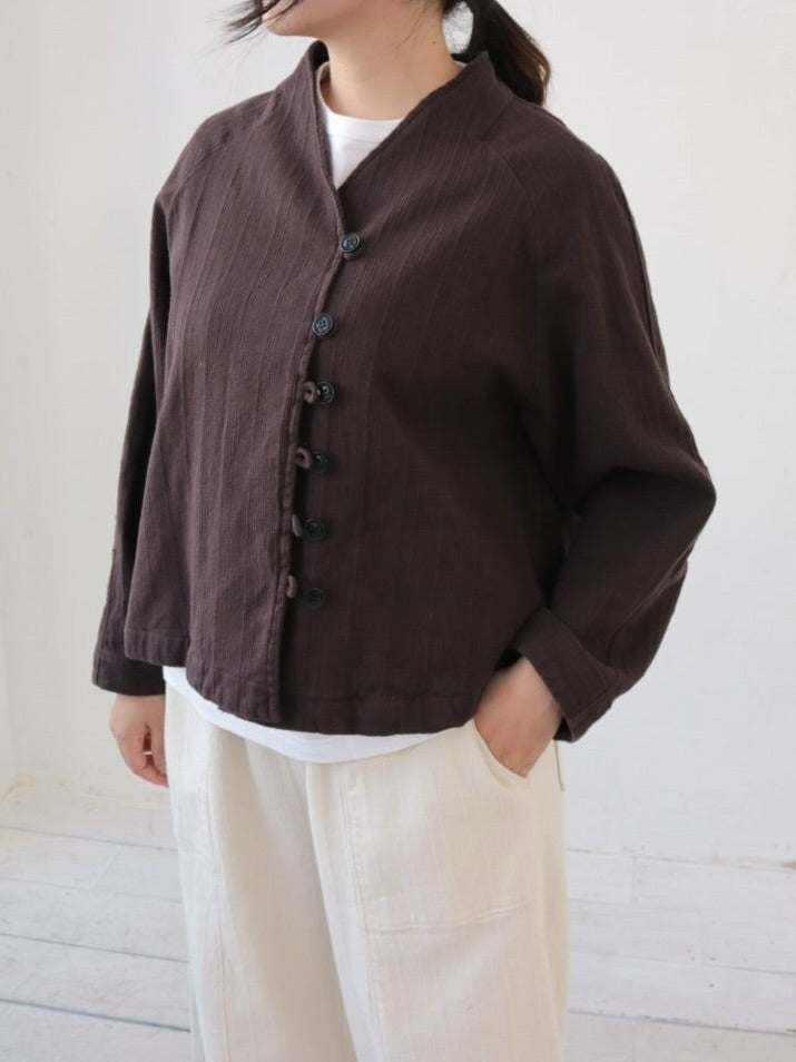 YARRA 甘撚りツイルラグランジャケット YR-1617-230