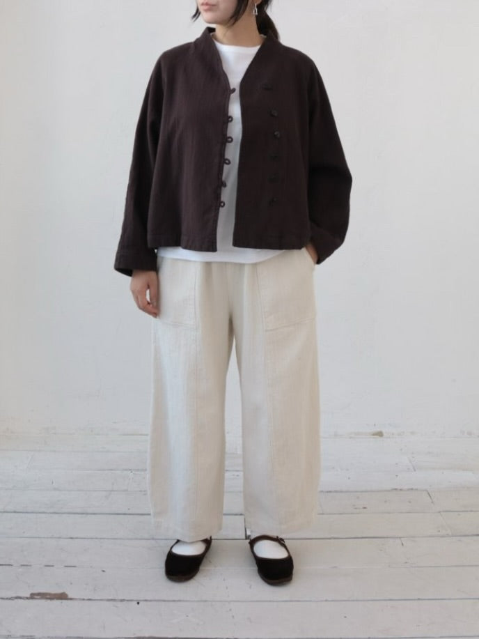 YARRA 甘撚りツイルパネルラインパンツ YR-1615-231