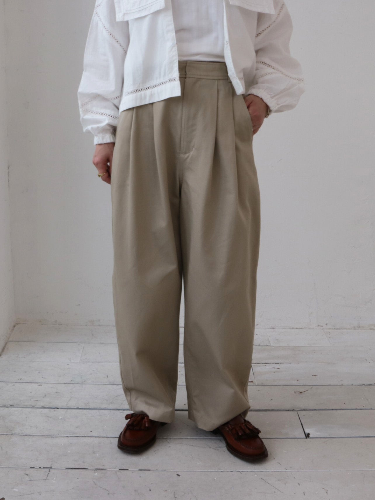 doux bleu ダブルタック チノパンツ DB-2615-010